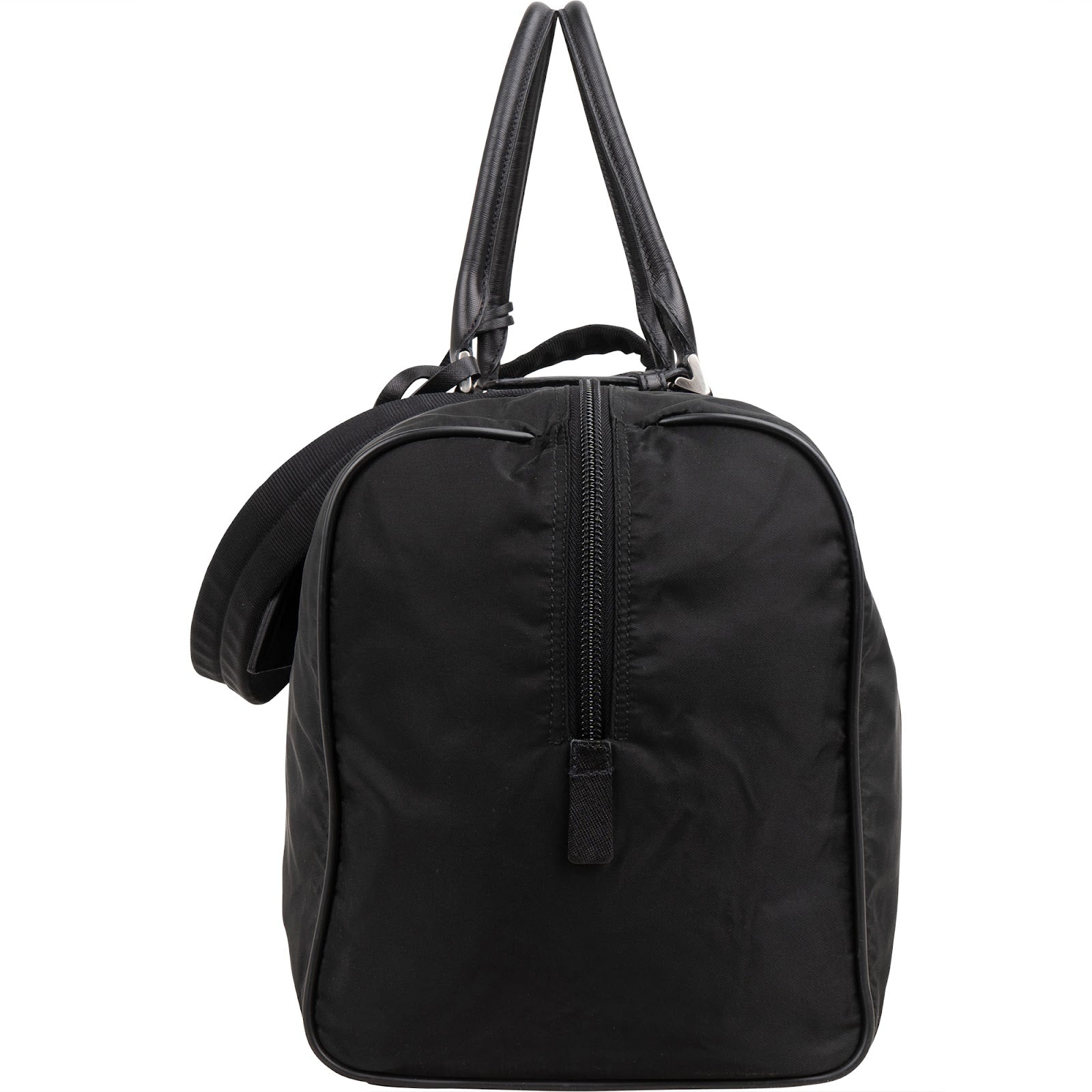 Prada Nylon Triangle Duffle Weekender 50