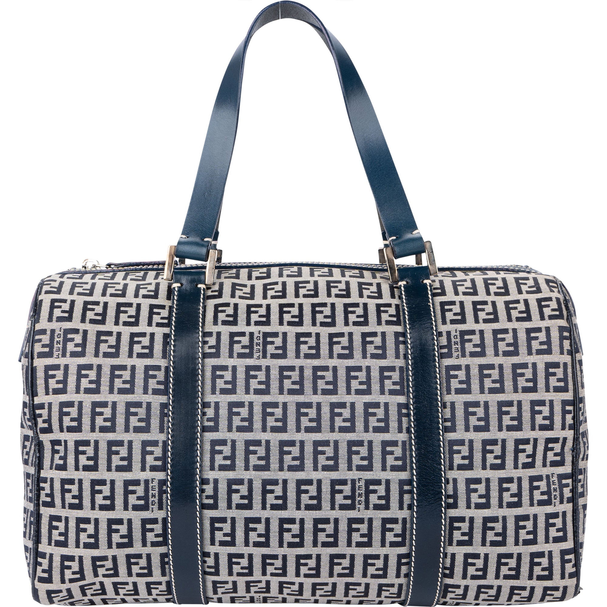 Fendi FF Monogram Boston Handbag