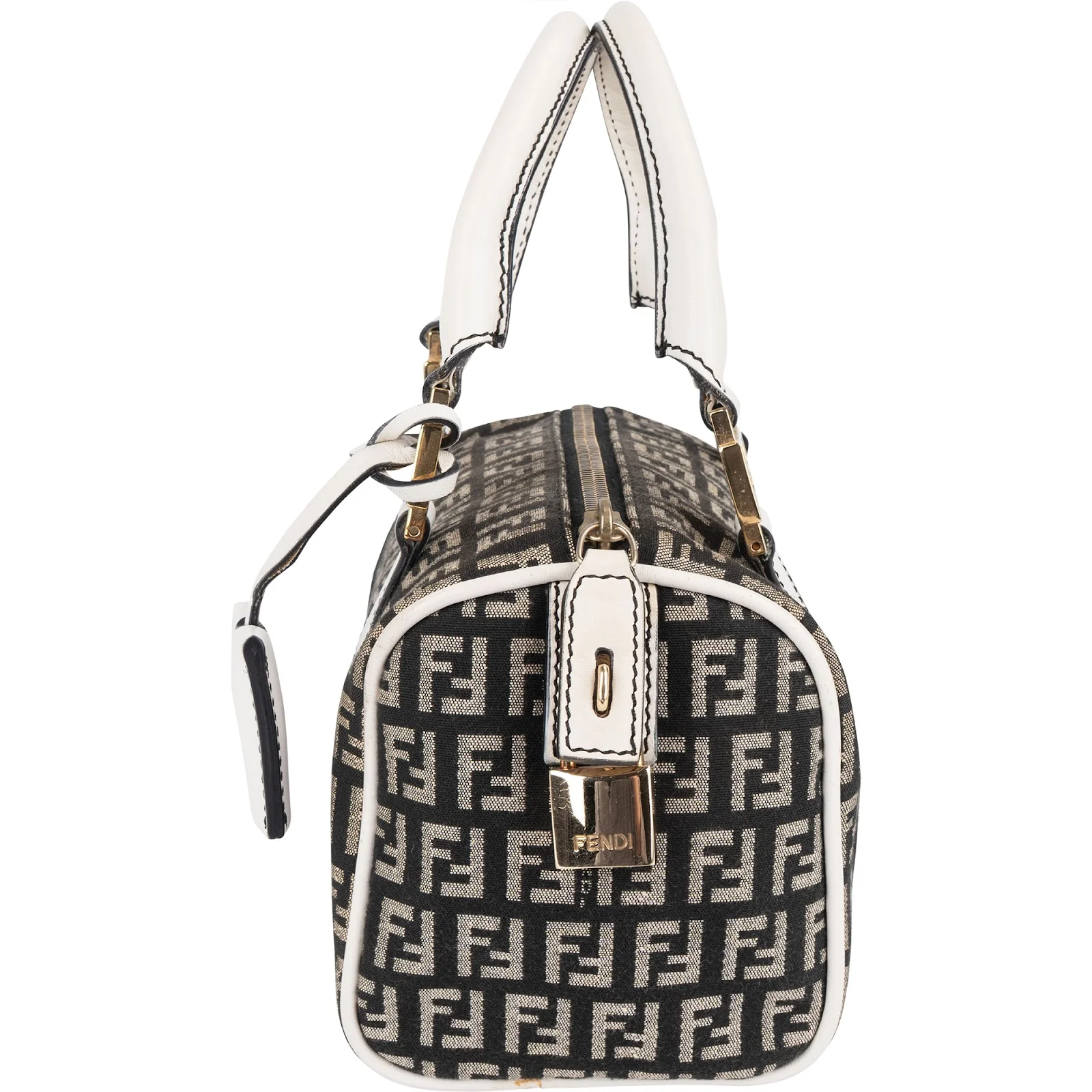 Fendi Monogram FF Mini Boston Bag