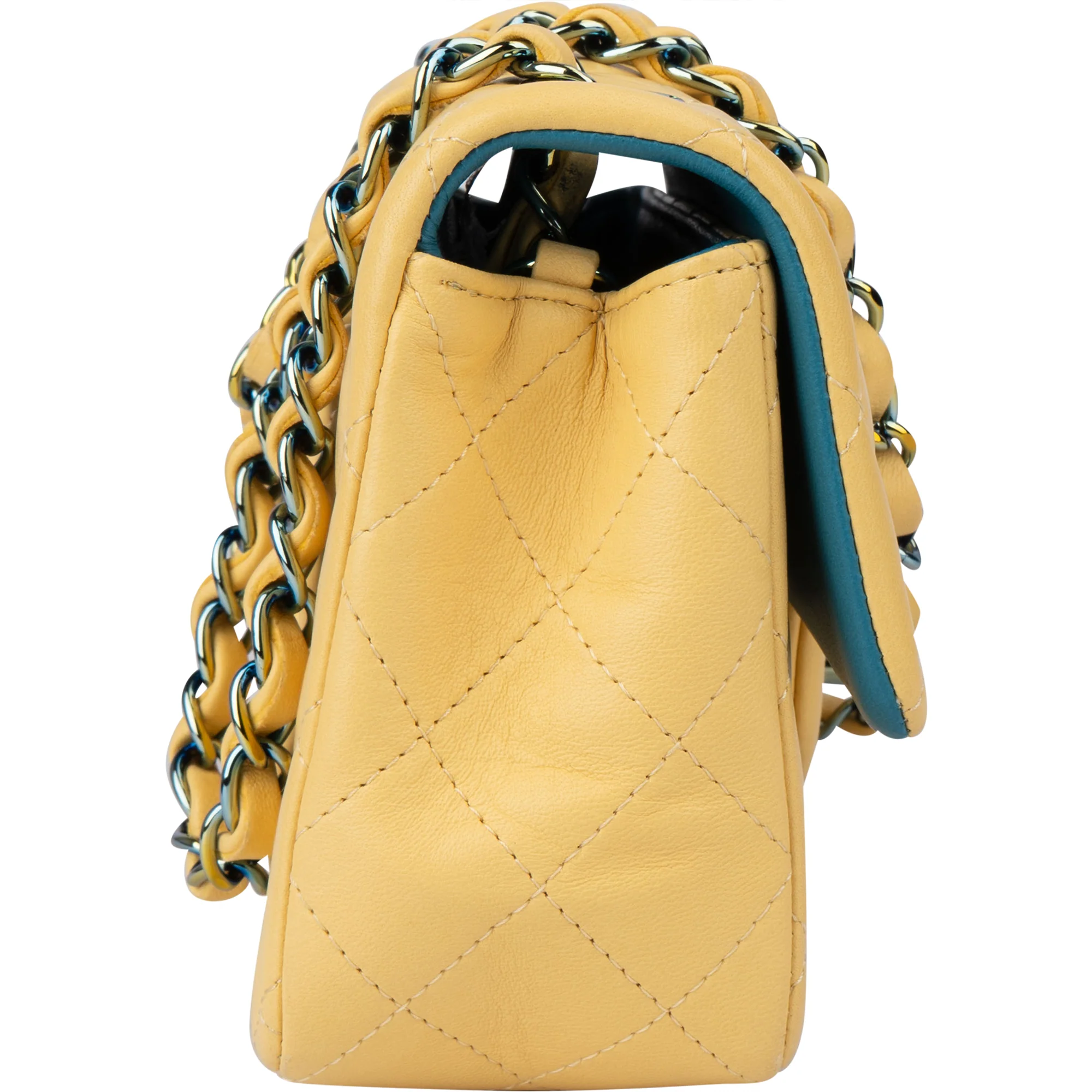 Chanel Quilted Lambskin Single Flap Crossbody Bag