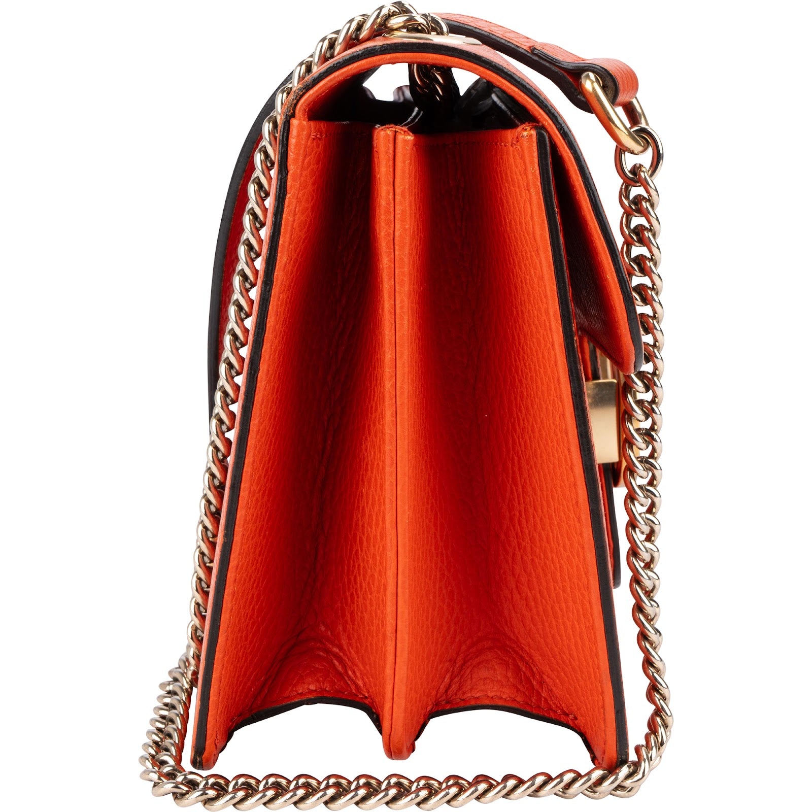 Gucci Pebbled Calfskin Interlocking GG Small Shoulder Crossbody Bag