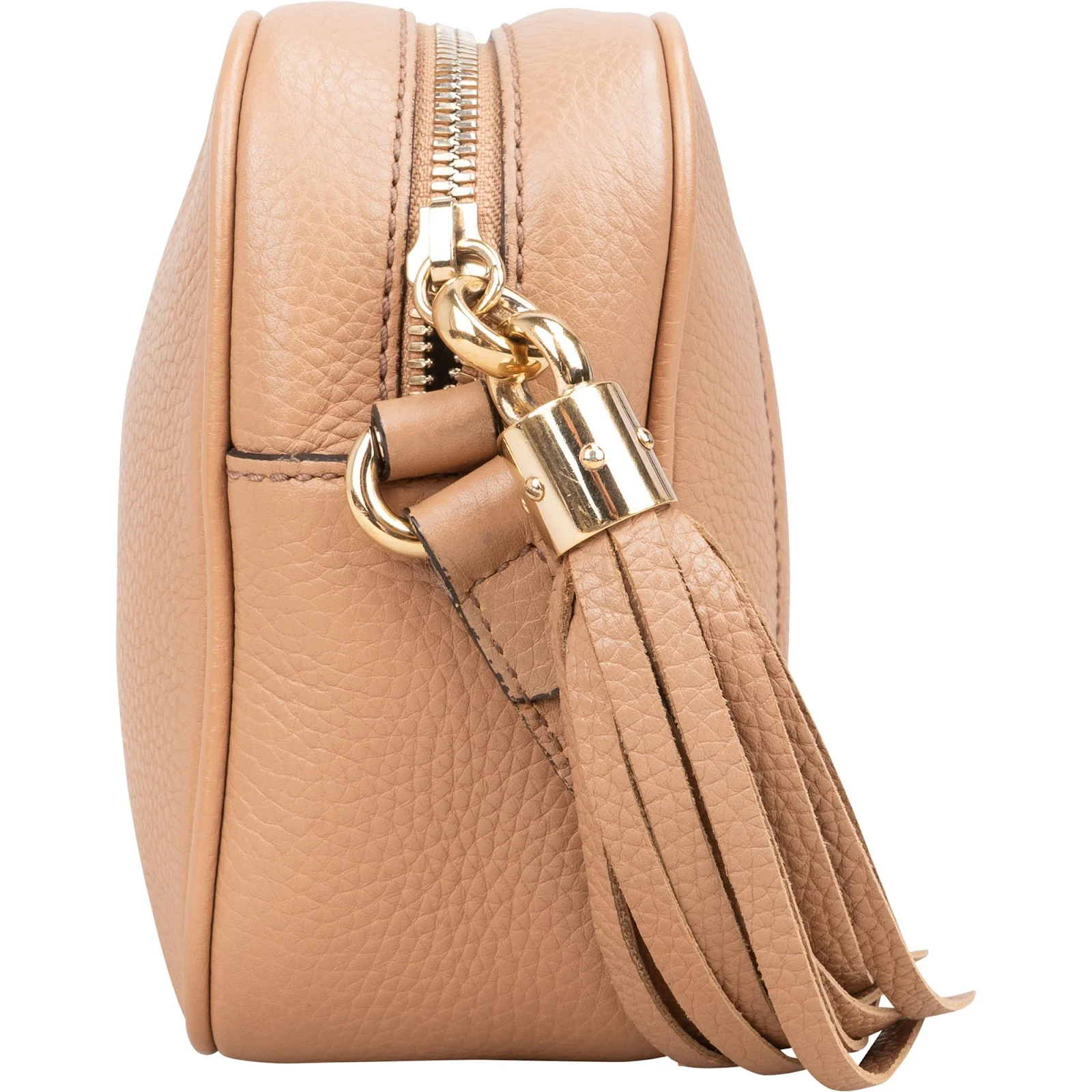 Gucci Grained Leather GG Soho Camera Crossbody Bag
