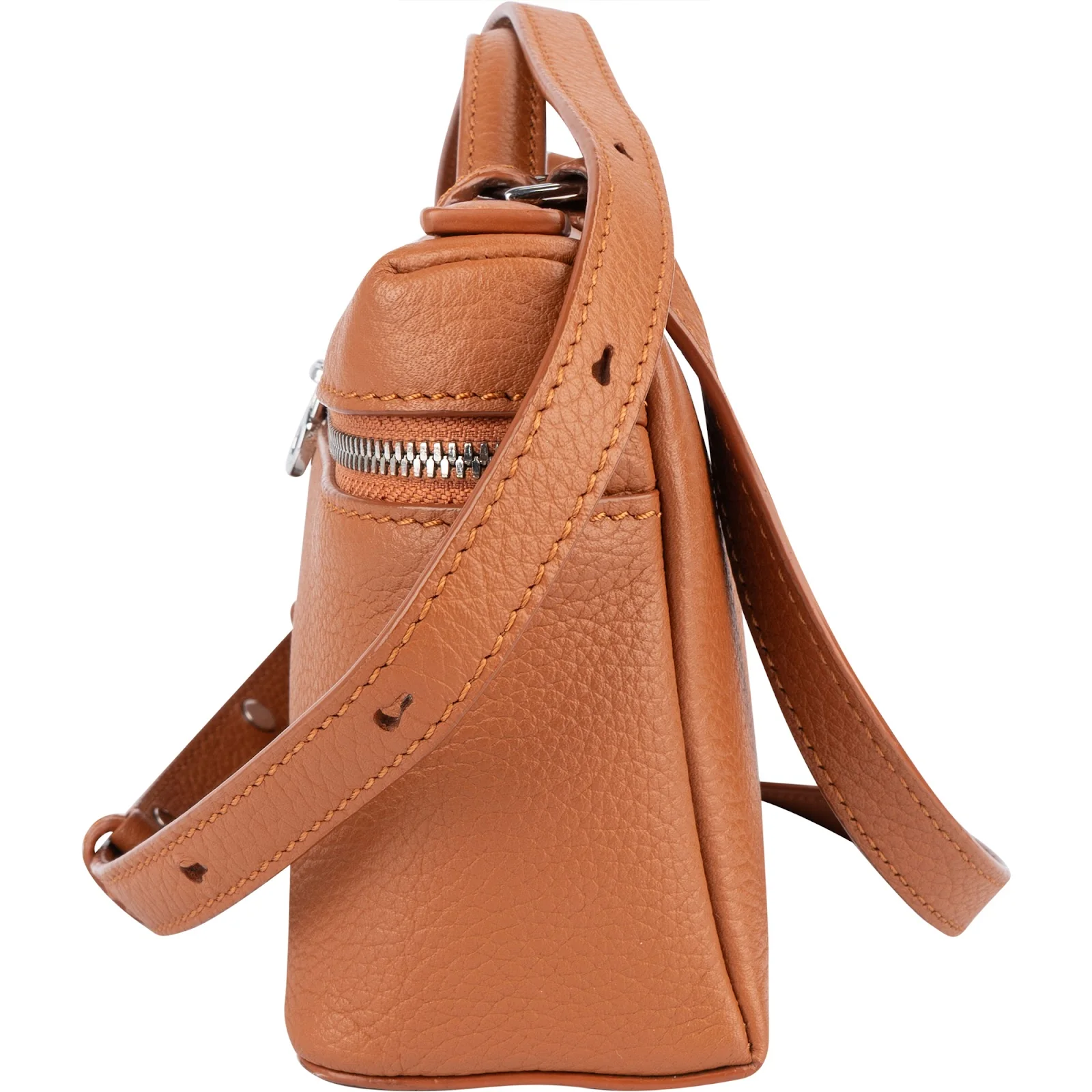 Loro Piana Grained Calfskin Pocket L19 Crossbody Bag