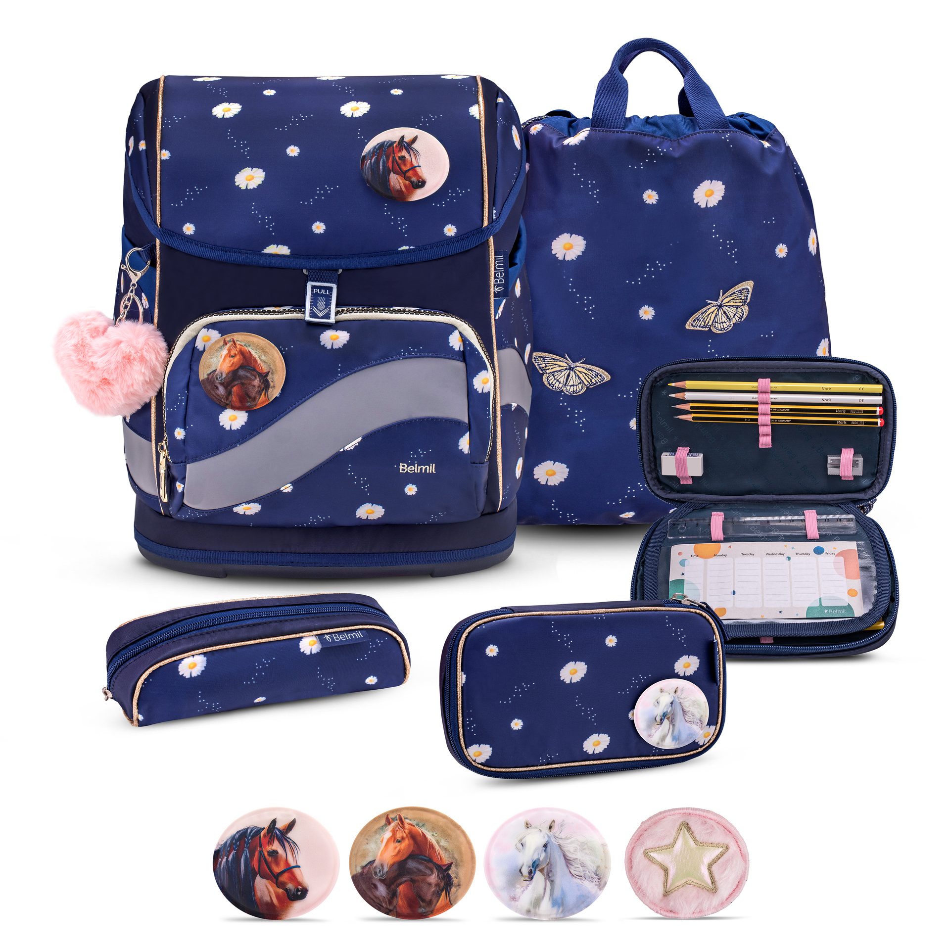 Smarty Plus Schulranzenset 5-teilig - Daisy