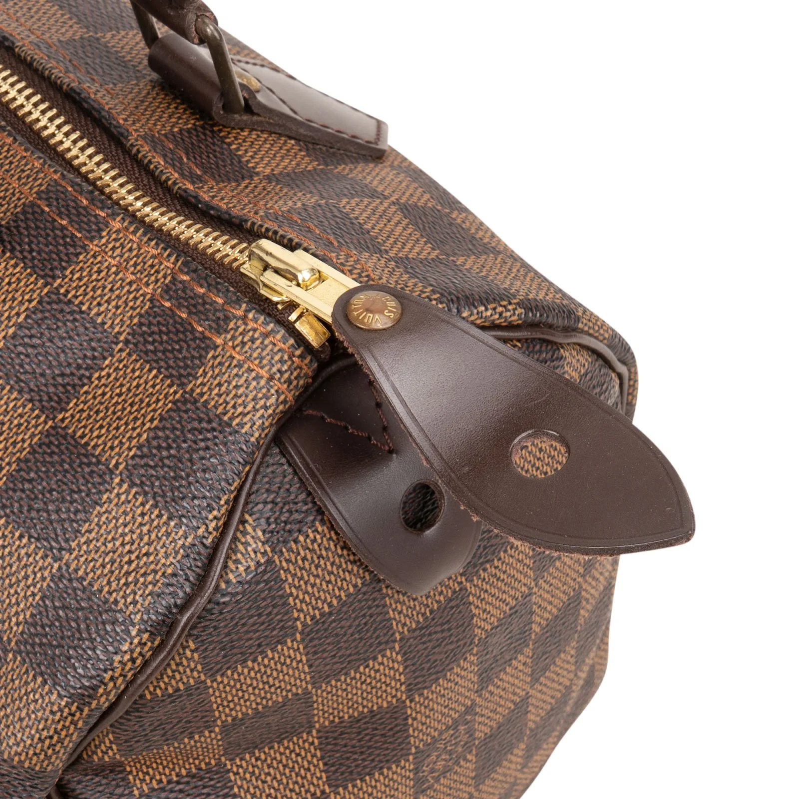Louis Vuitton Monogram Damier Ebene Speedy 25 Boston Bag