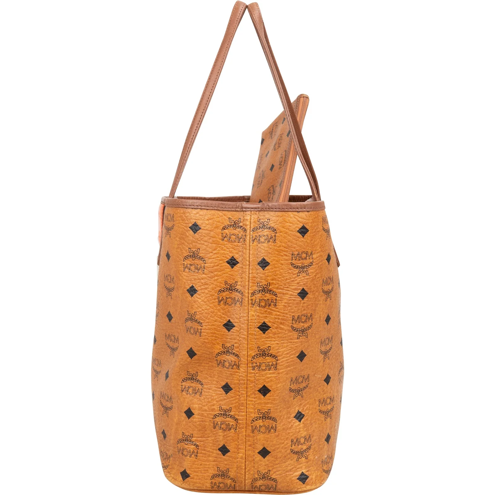 MCM Monogram Visetos Liz Reversible Shopper Shoulder Bag