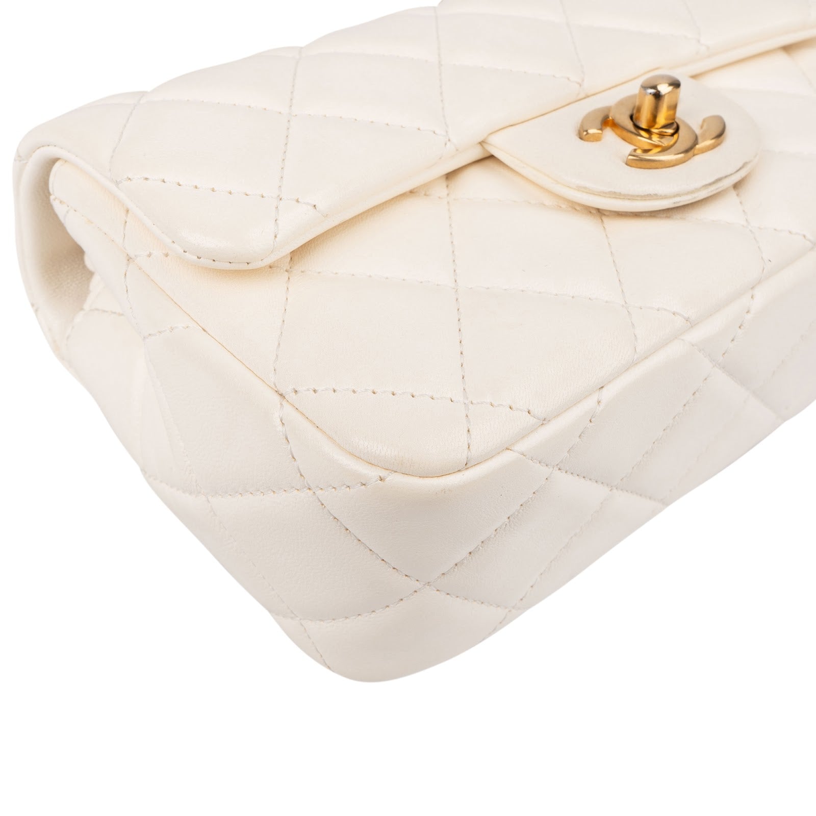 Chanel - Mini Rectangular Pearl Single Flap Crossbody Bag