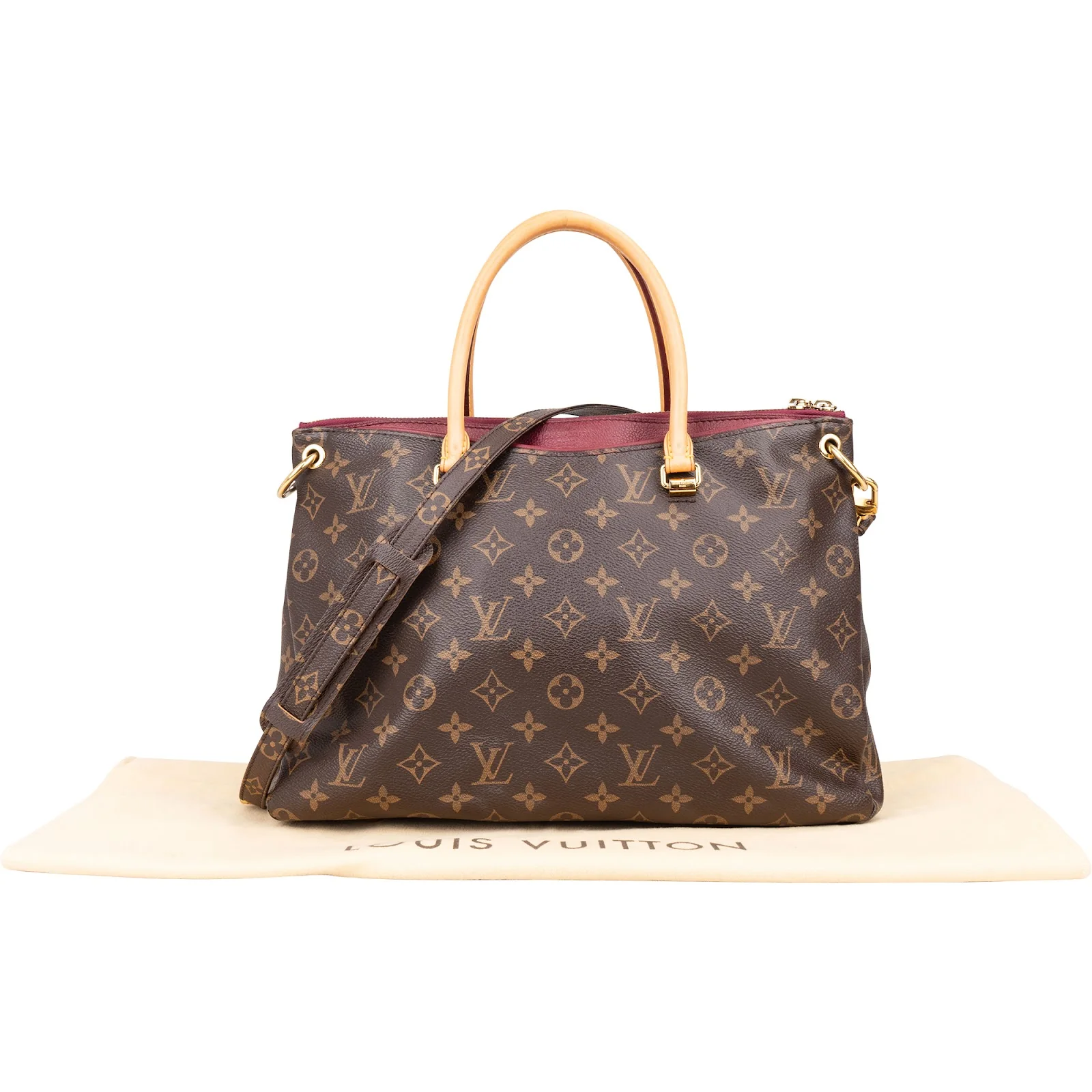 Louis Vuitton Monogram Canvas Pallas MM Handbag