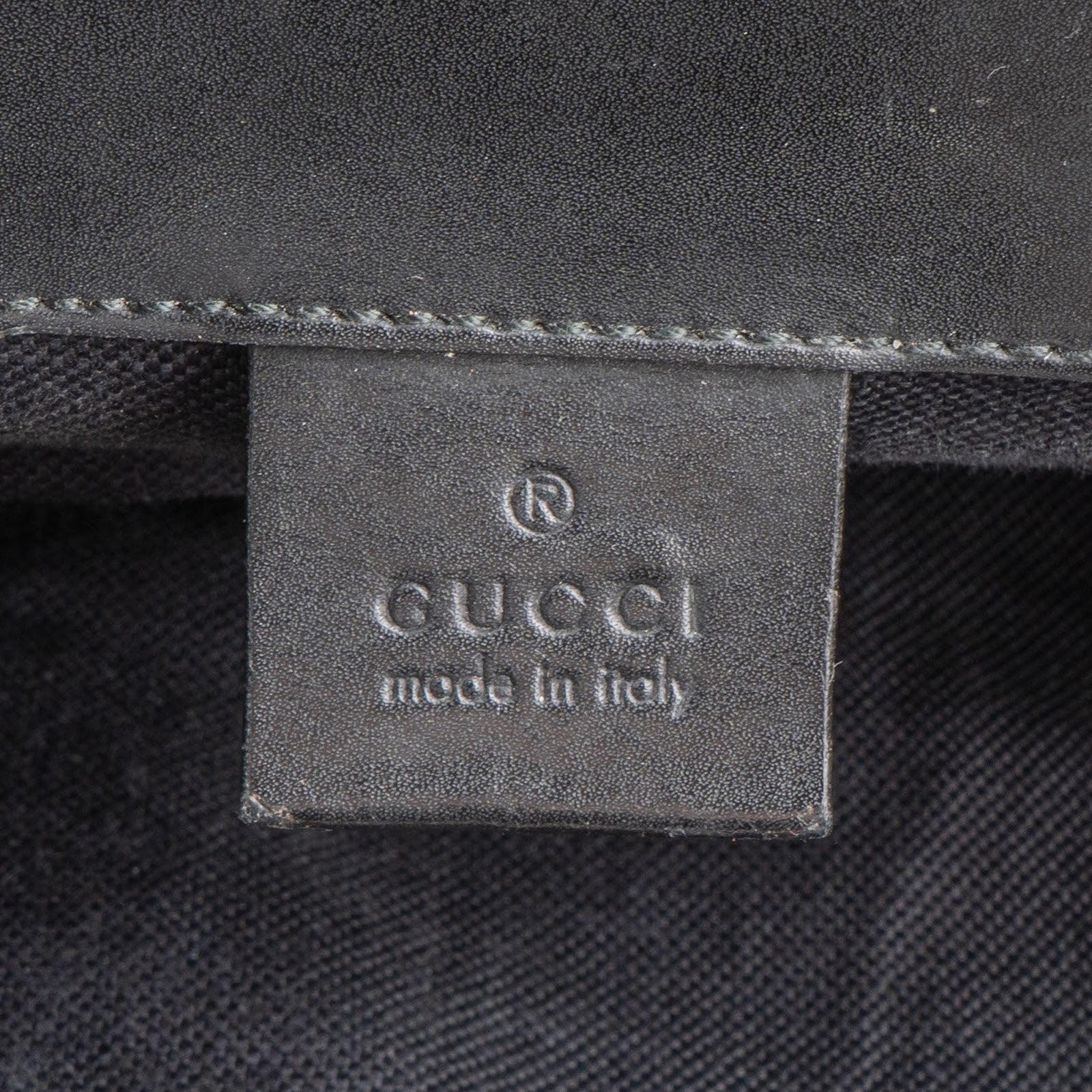 Gucci Crocodile-Embossed Leather Web Stripe Backpack