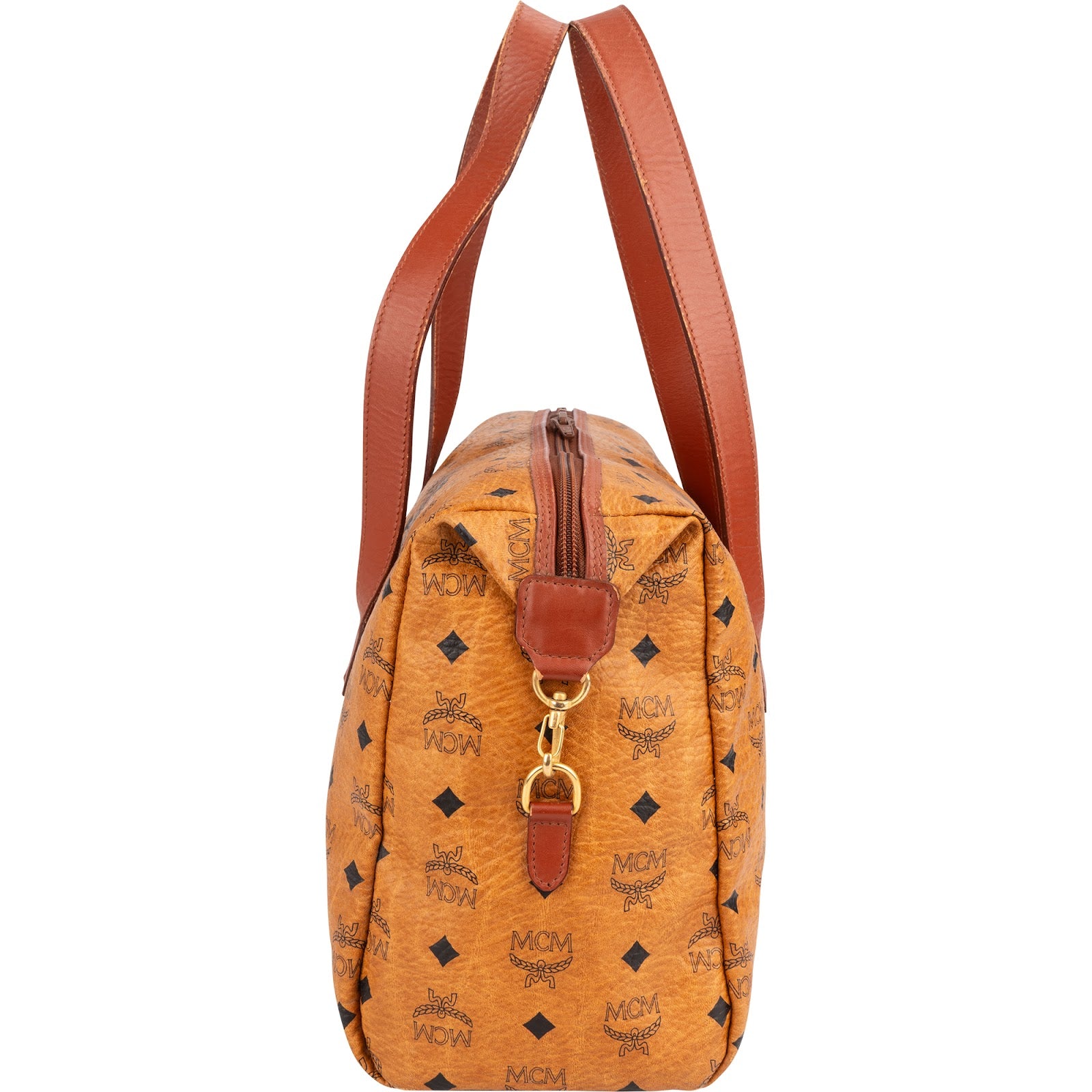 MCM Monogram Visetos Boston Handbag