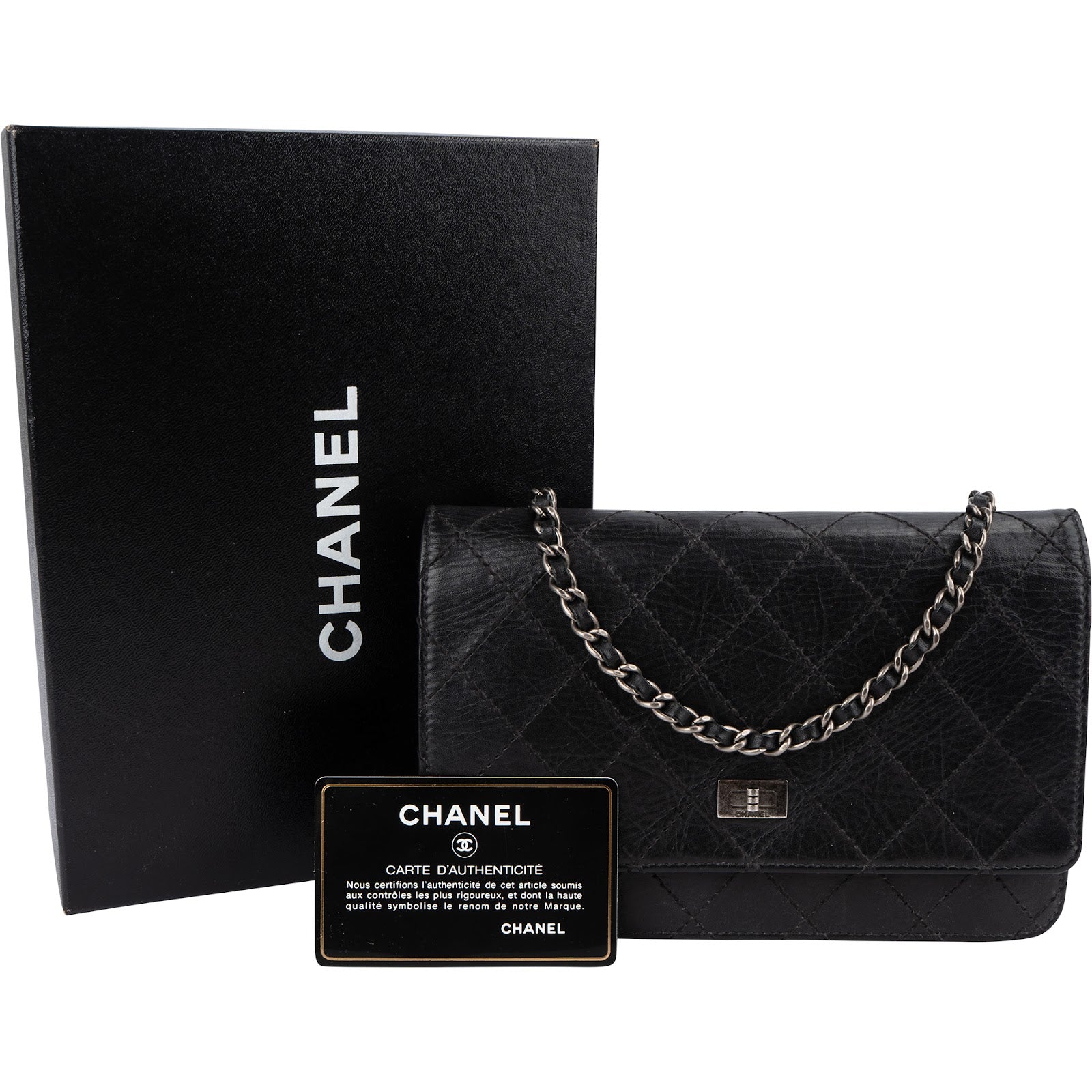 Chanel Stitching Calfskin Reissue 2.55 Wallet on Chain Crossbody Bag