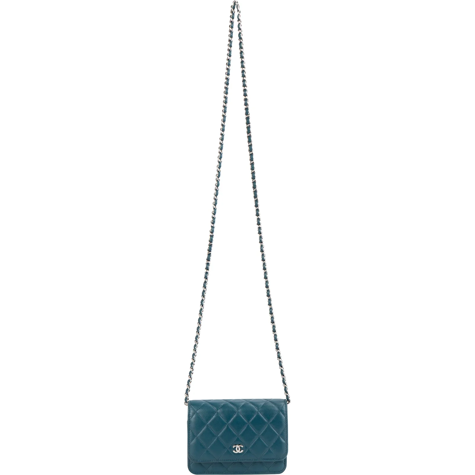 Chanel Quilted Lambskin Mini Wallet on Chain Crossbody Bag