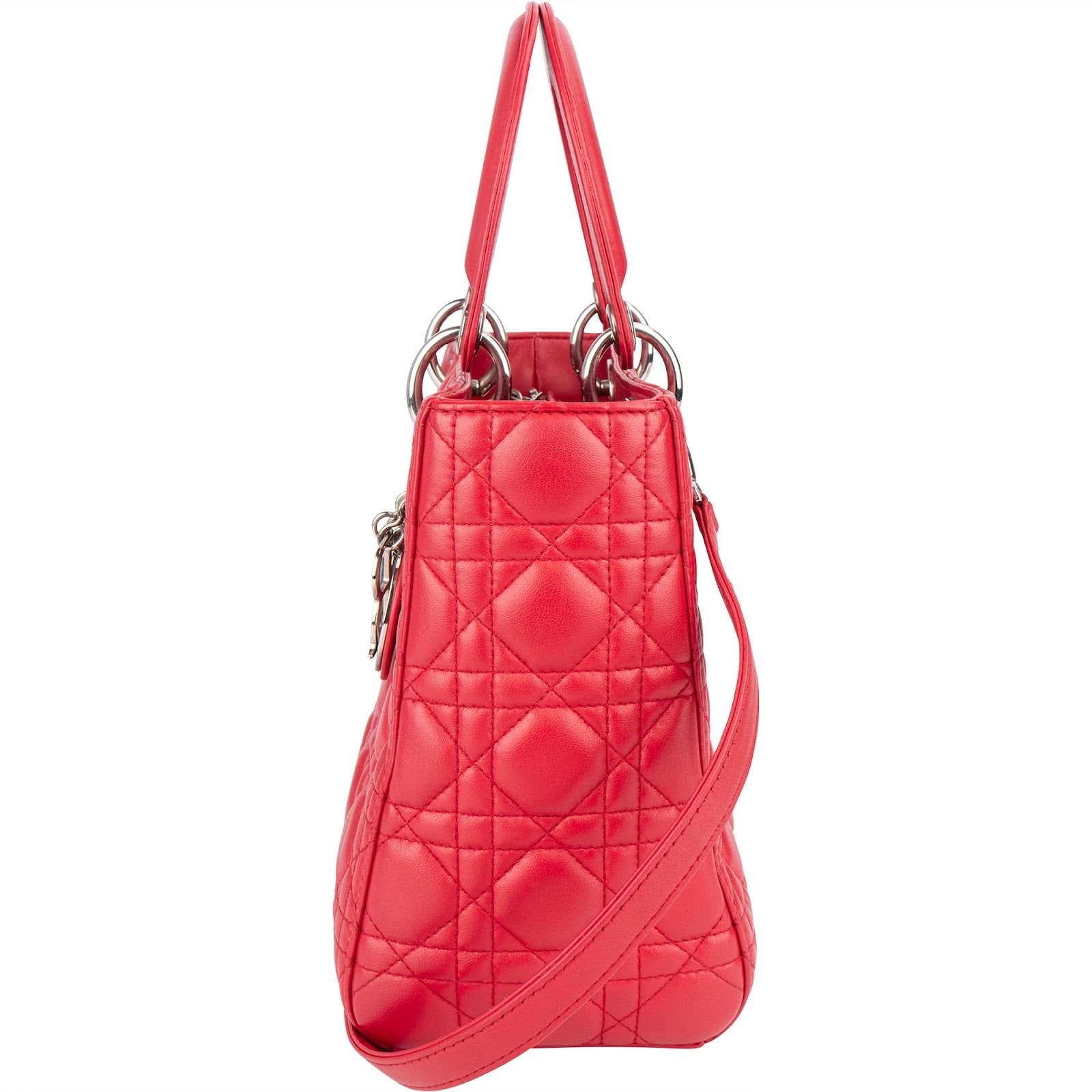 Sac à main Lady Dior en cuir matelassé Christian Dior