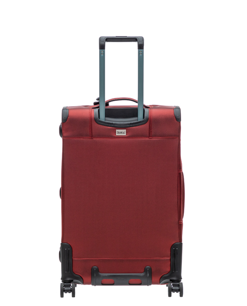 BAY soft-shell suitcase M with 4 wheels up to 68 cm 59 liters - Red