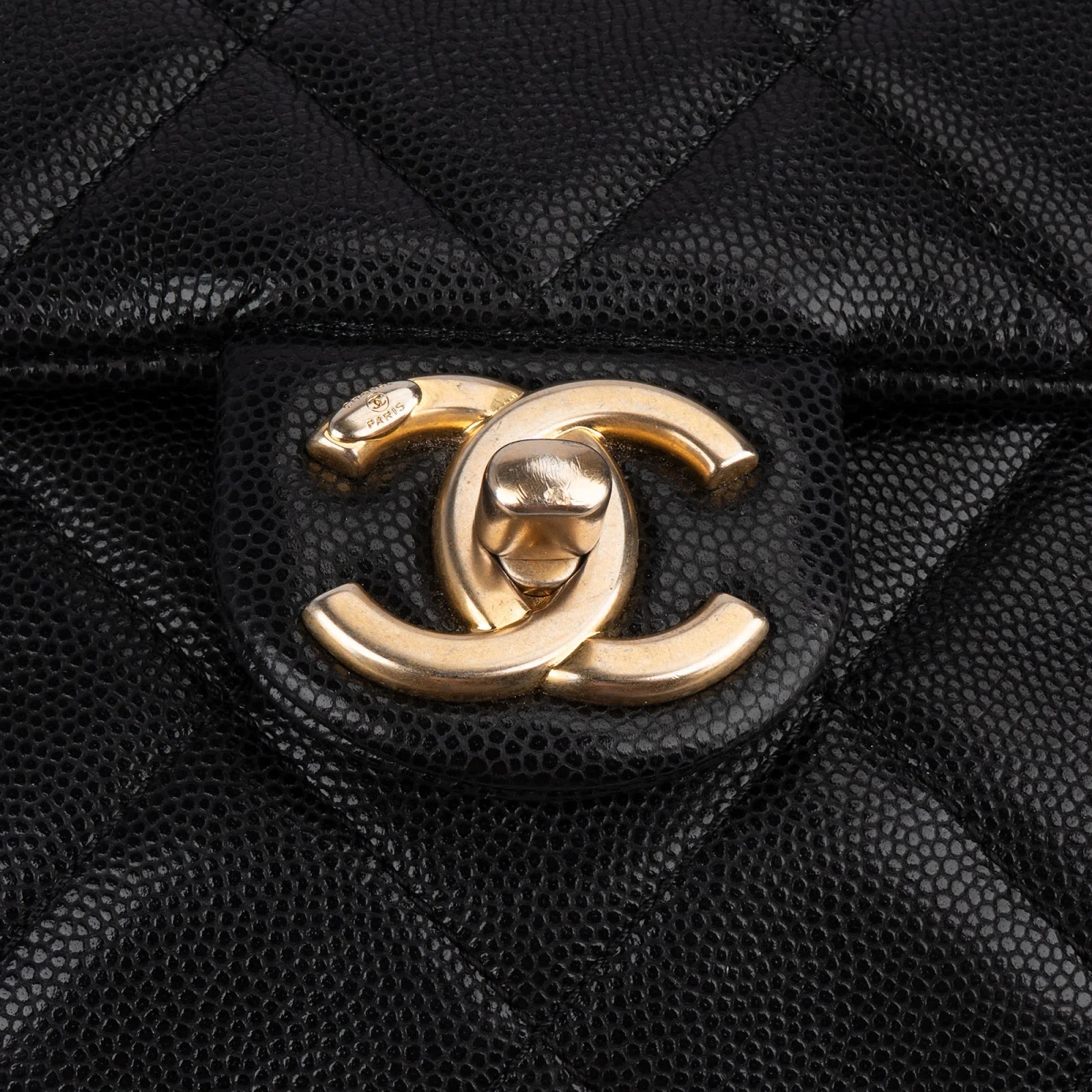 Chanel Quilted Caviar Leather Backpack Shoulder Bag
