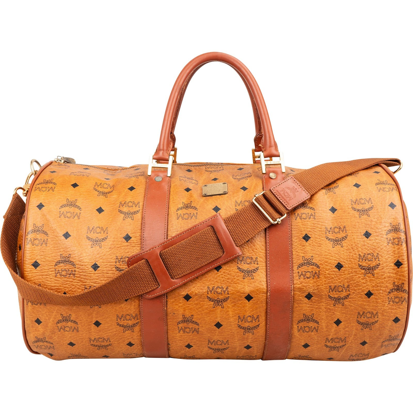 Sac de voyage MCM Monogram Visetos Boston 50
