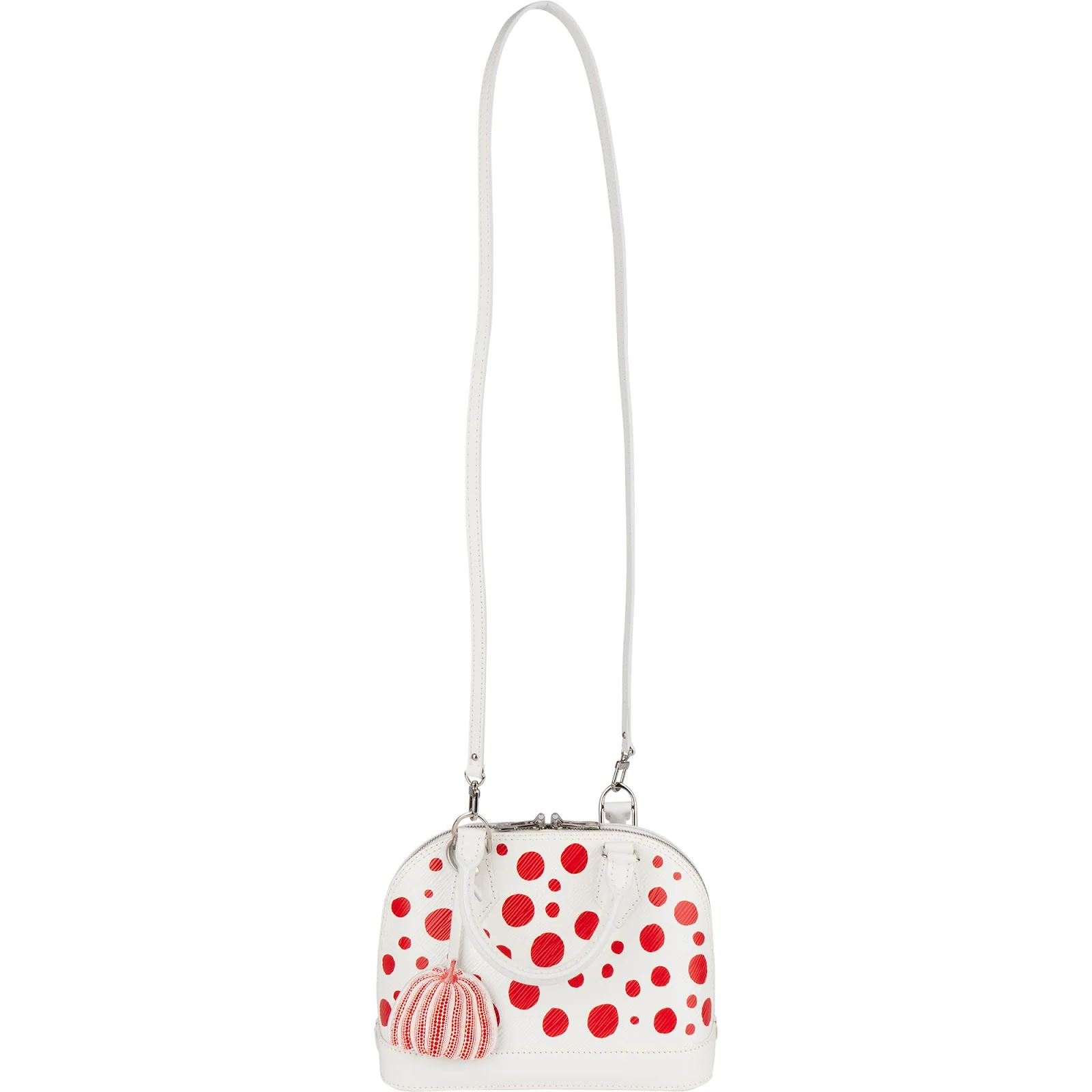 Louis Vuitton White Epi Leather x Yayoi Kusama Alma BB Handbag