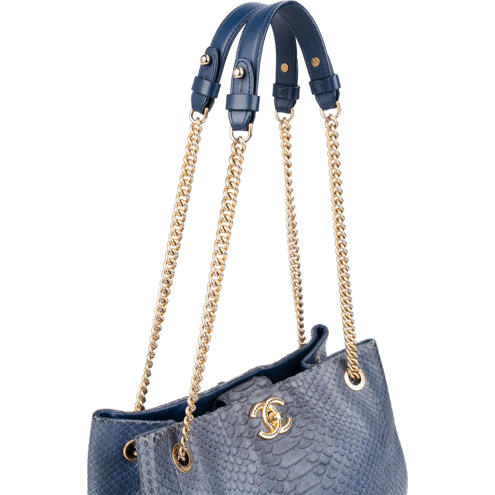 Chanel - Python CC Shopping Shoulder Bag