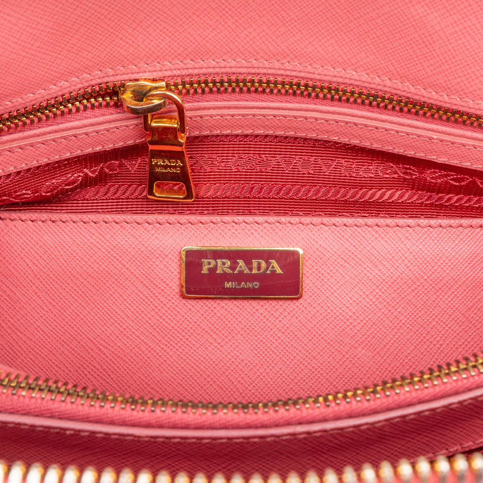 Prada Pink Saffiano Leather Promenade Handbag
