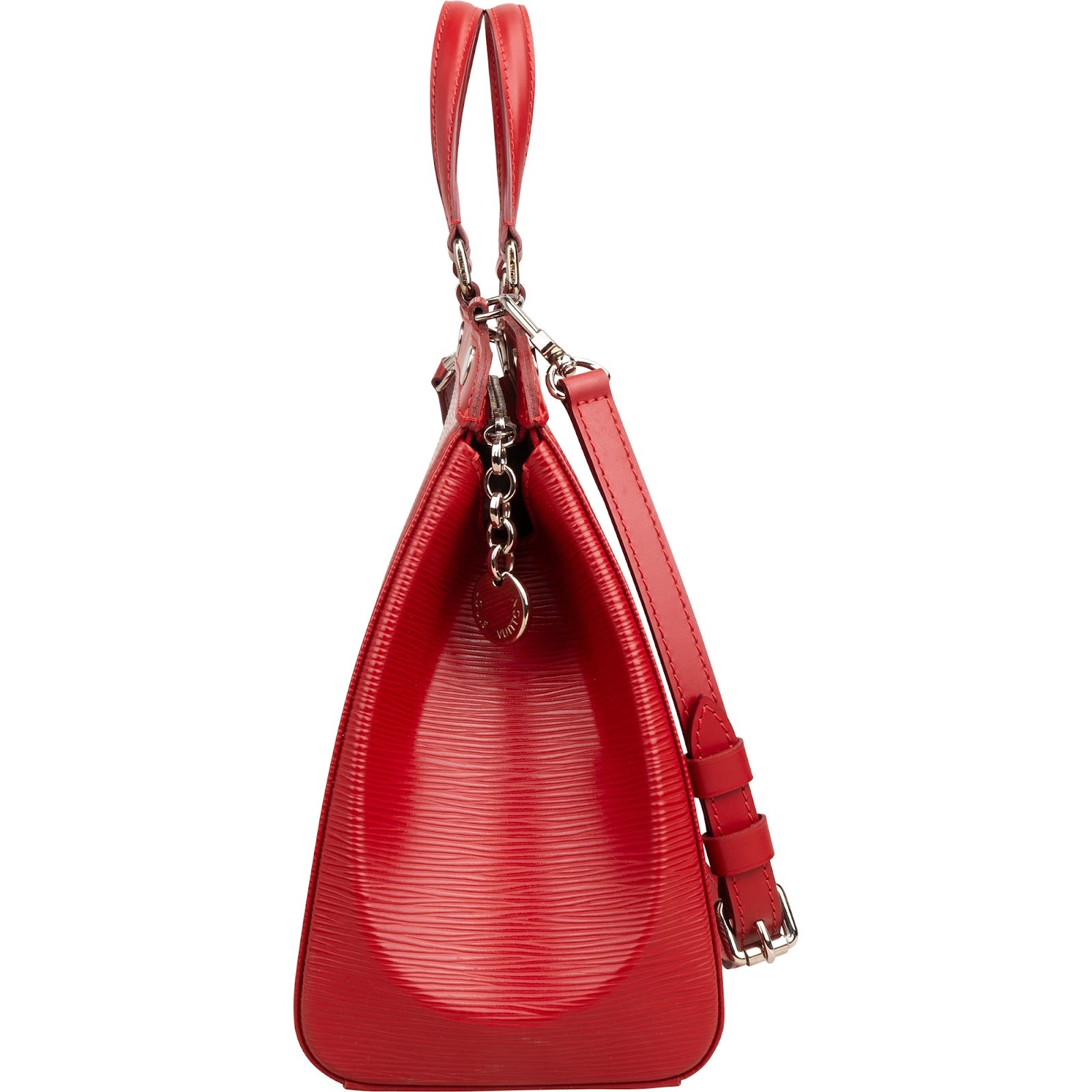 Louis Vuitton Red Epi Leather Brea MM Handbag