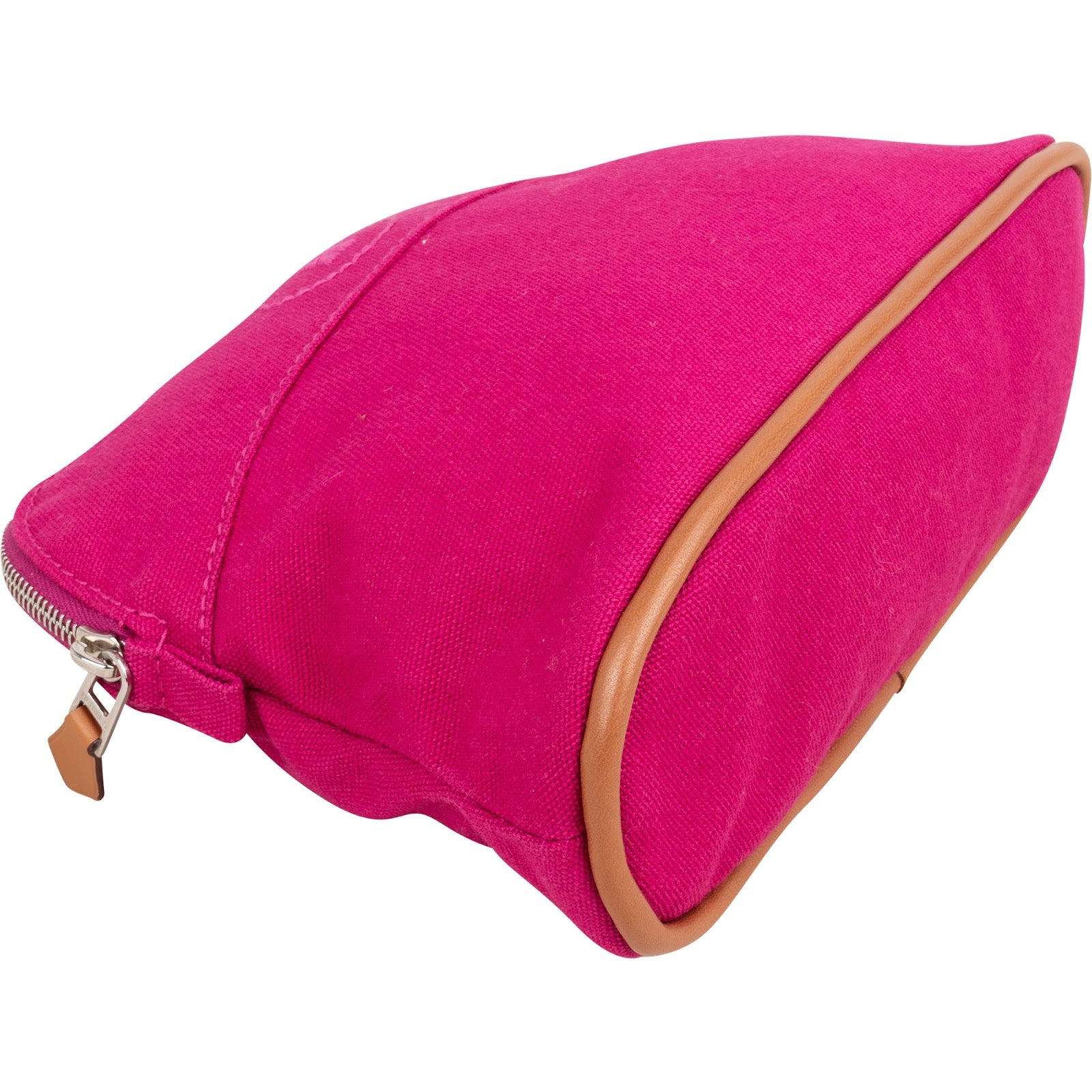 Hermès Pink Cotton Mini Bolide Pouch