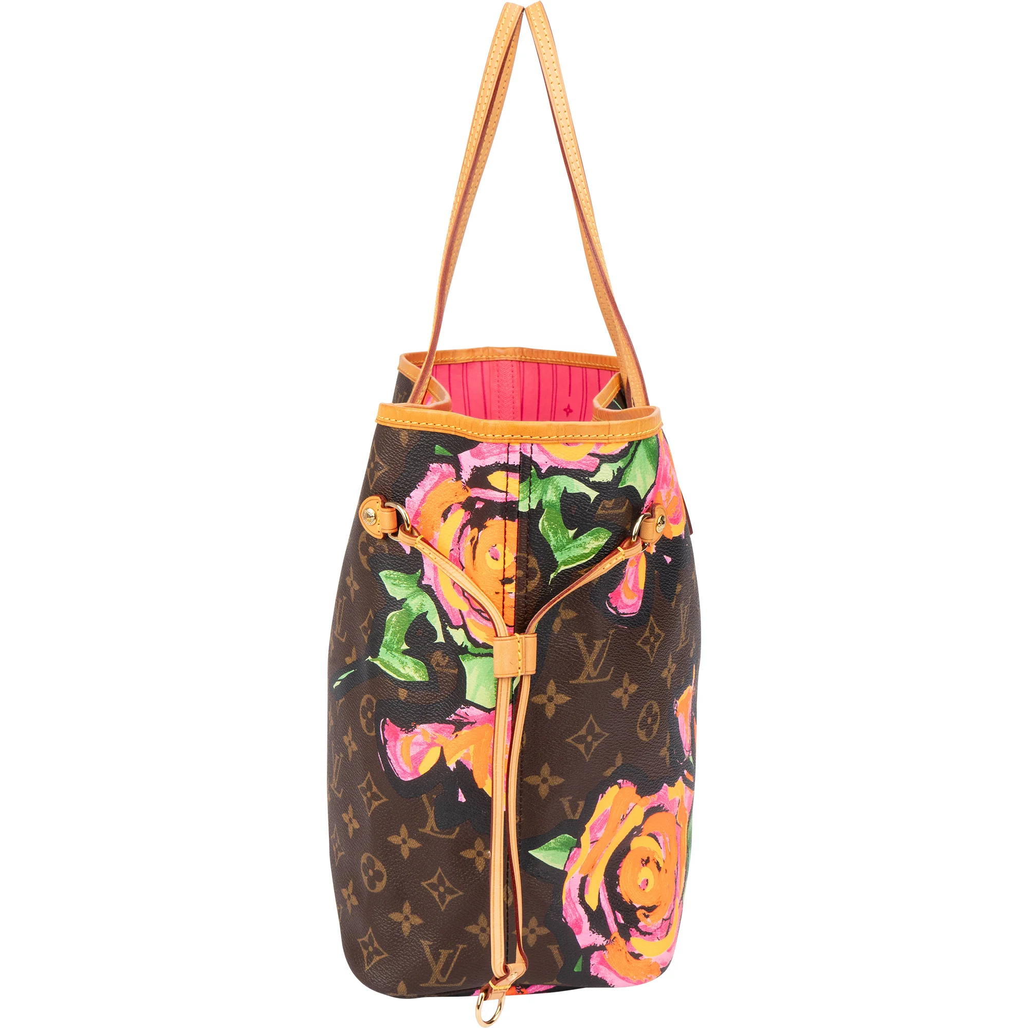 Louis Vuitton Limited Roses By Stephen Sprouse Neverfull MM Shopper