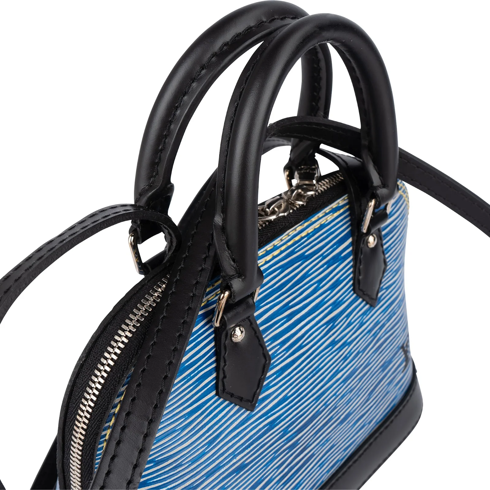 Louis Vuitton Blue Epi Leather Alma Nano Crossbody Bag