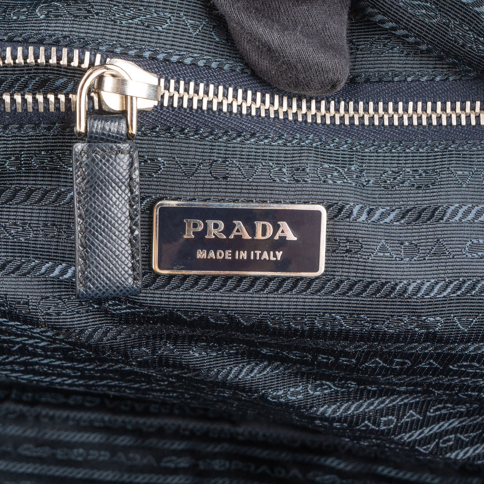 Prada Black Nylon Saffiano Leather Triangle Duffle Bag 55