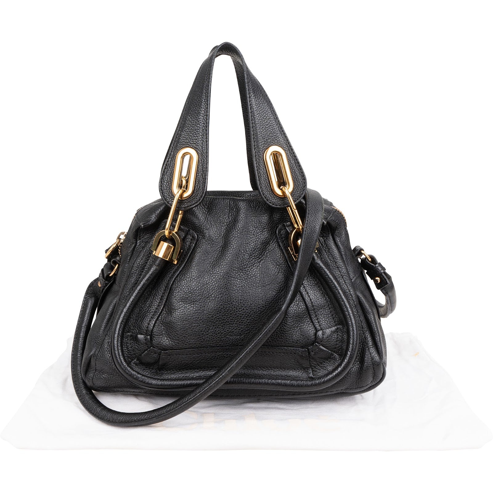 Chloé Grained Leather Paraty Shoulder Bag
