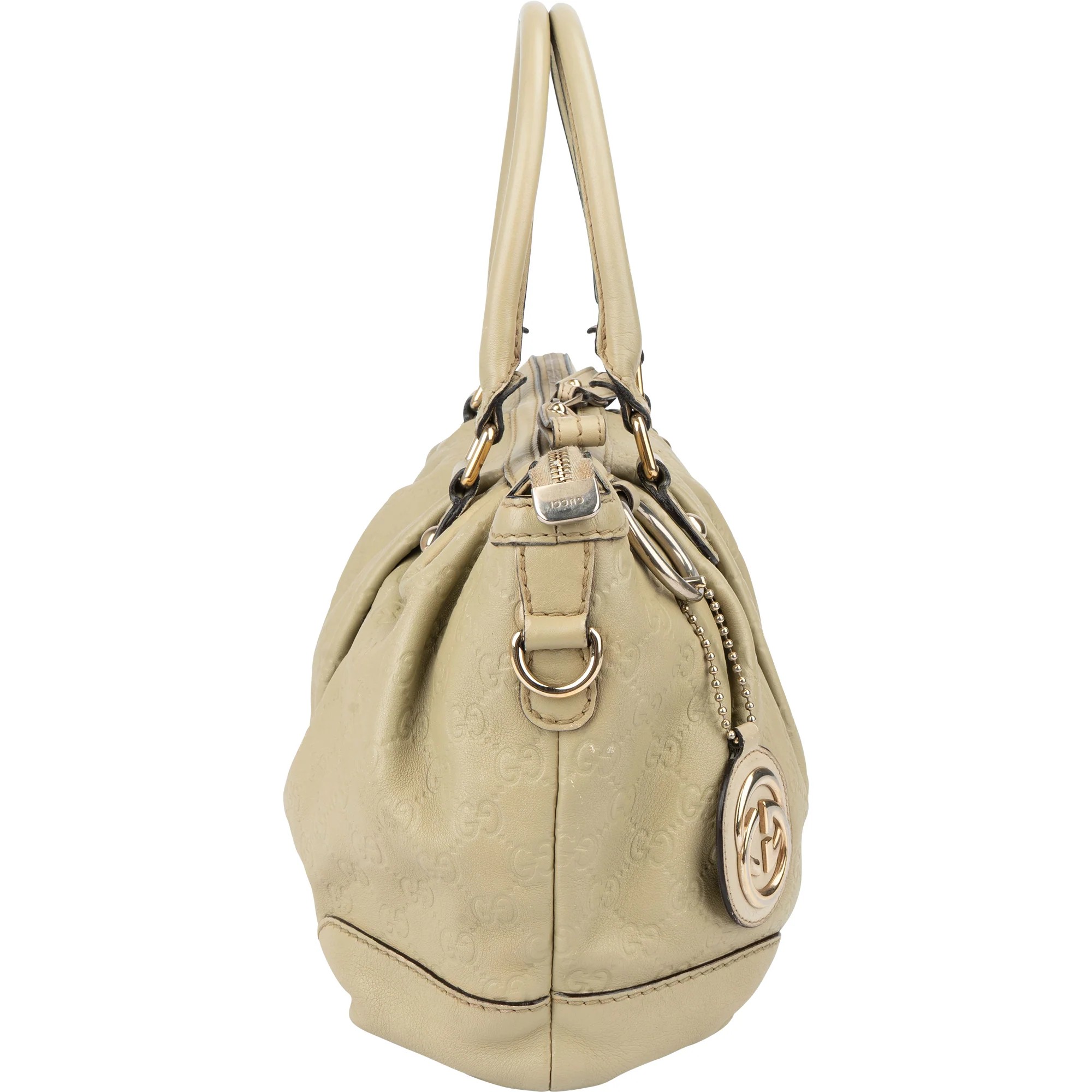 Gucci Leather GG Monogram Sukey Handbag
