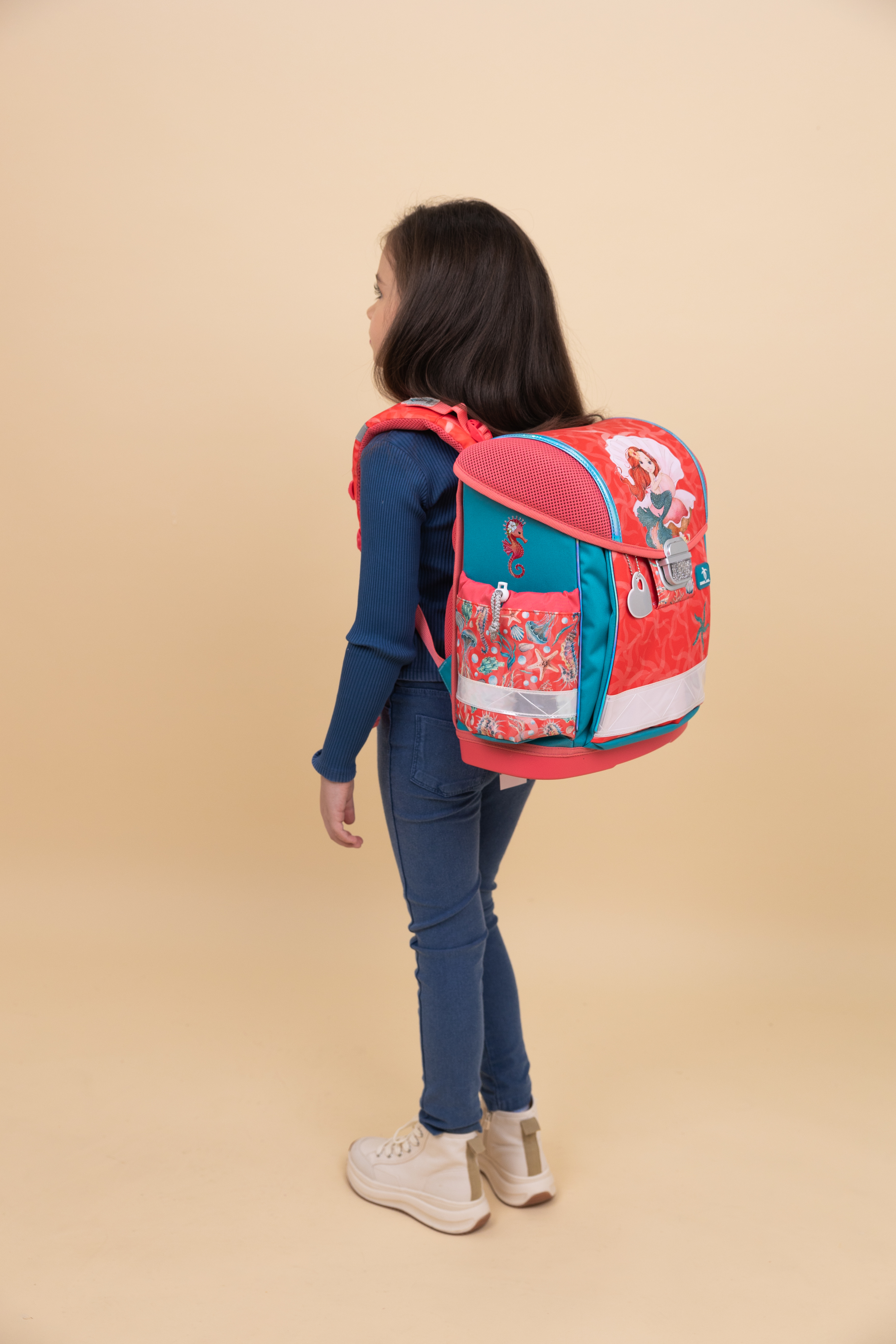 Classy 4-piece satchel set with chest strap - Sea Queen