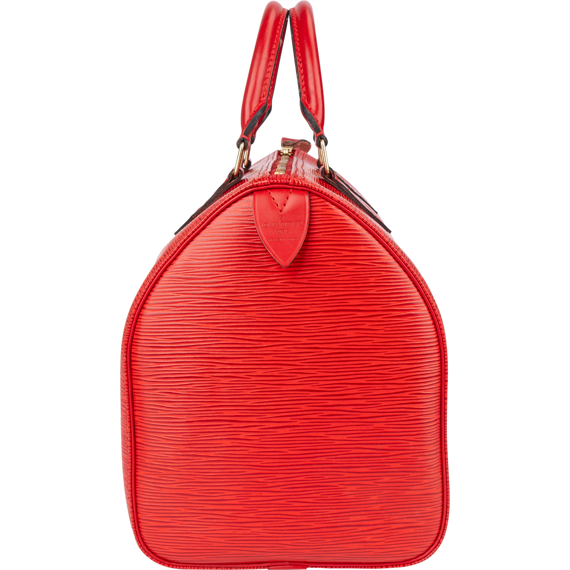 Louis Vuitton Red Epi Leather Speedy 30 Boston Bag