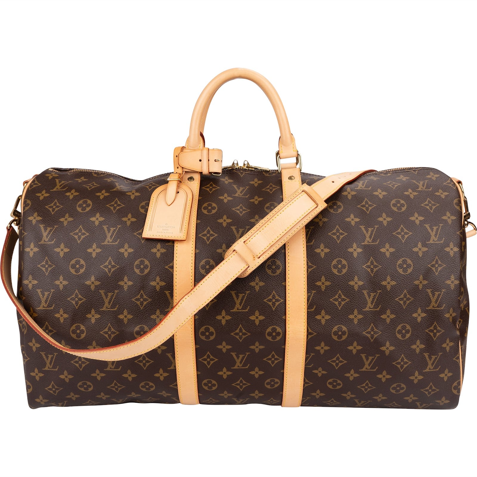 Torba podróżna Louis Vuitton Monogram Canvas Keepall 55 z paskiem na ramię