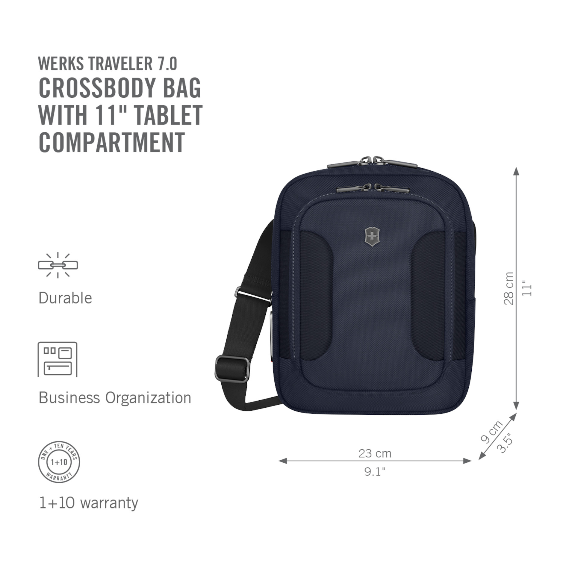 Werks Traveler 7.0 Crossbody Bag - Navy Blue