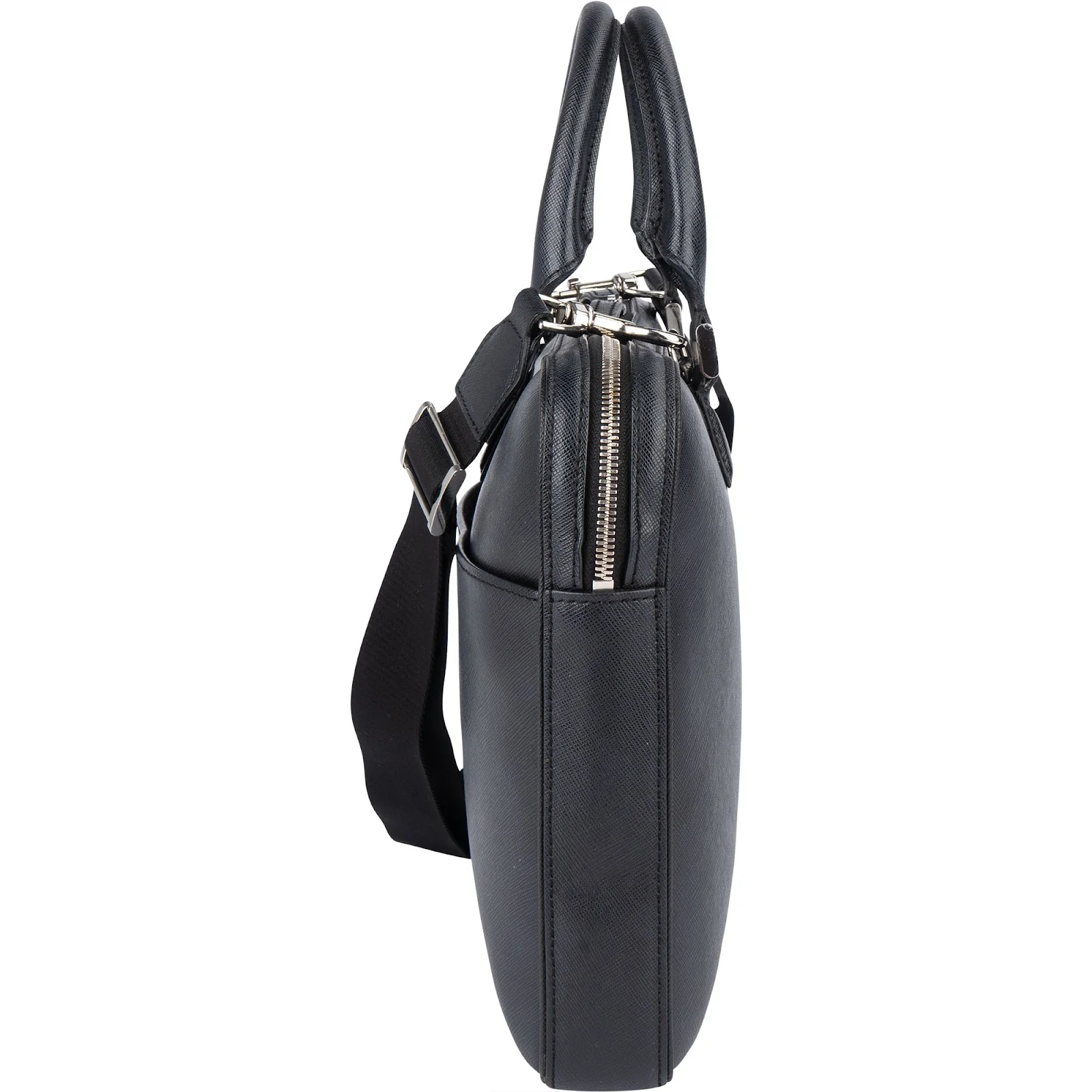 Montblanc Black Saffiano Leather Sartorial Aktentasche