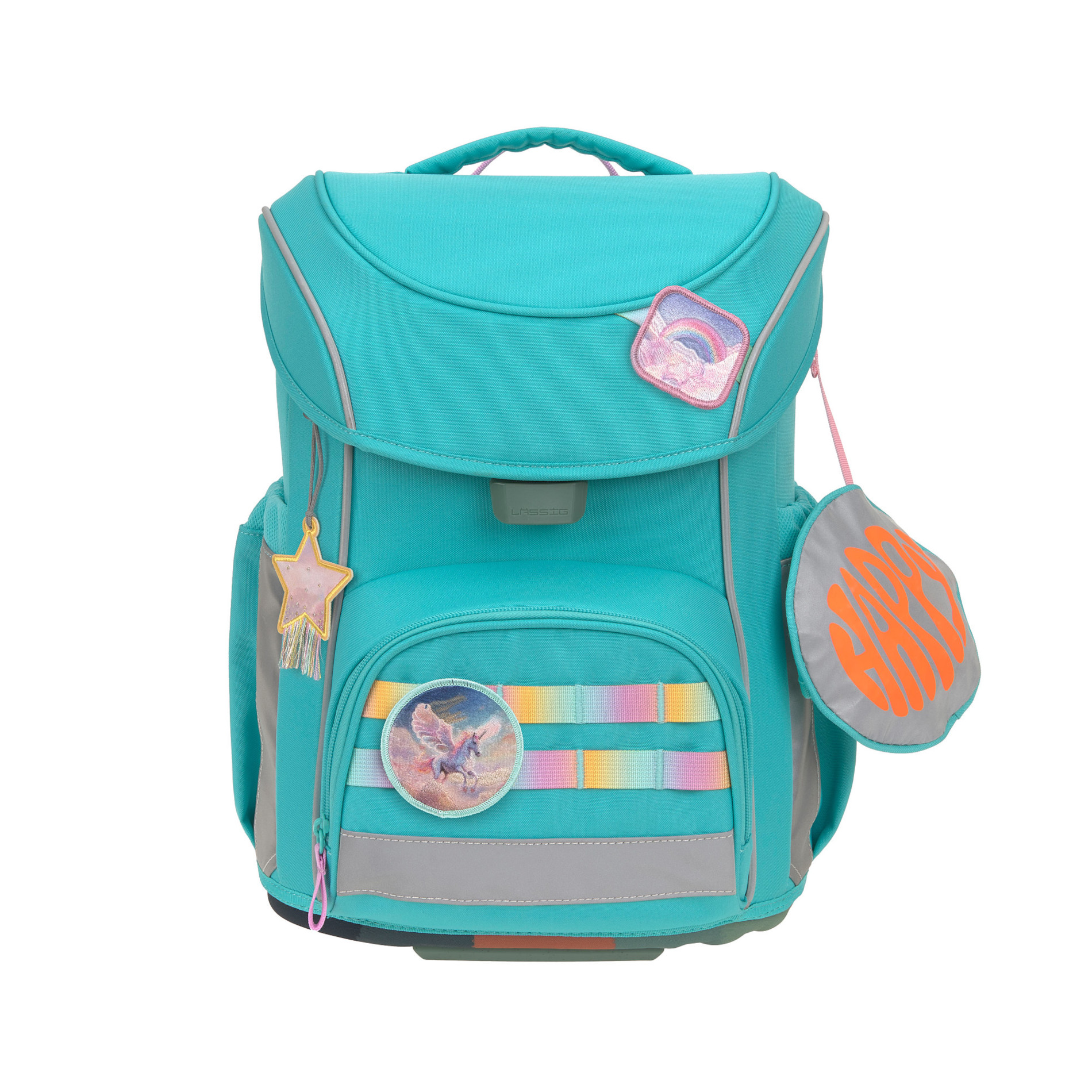 School Set Slim Unique Schulranzenset 6tlg. - turquoise