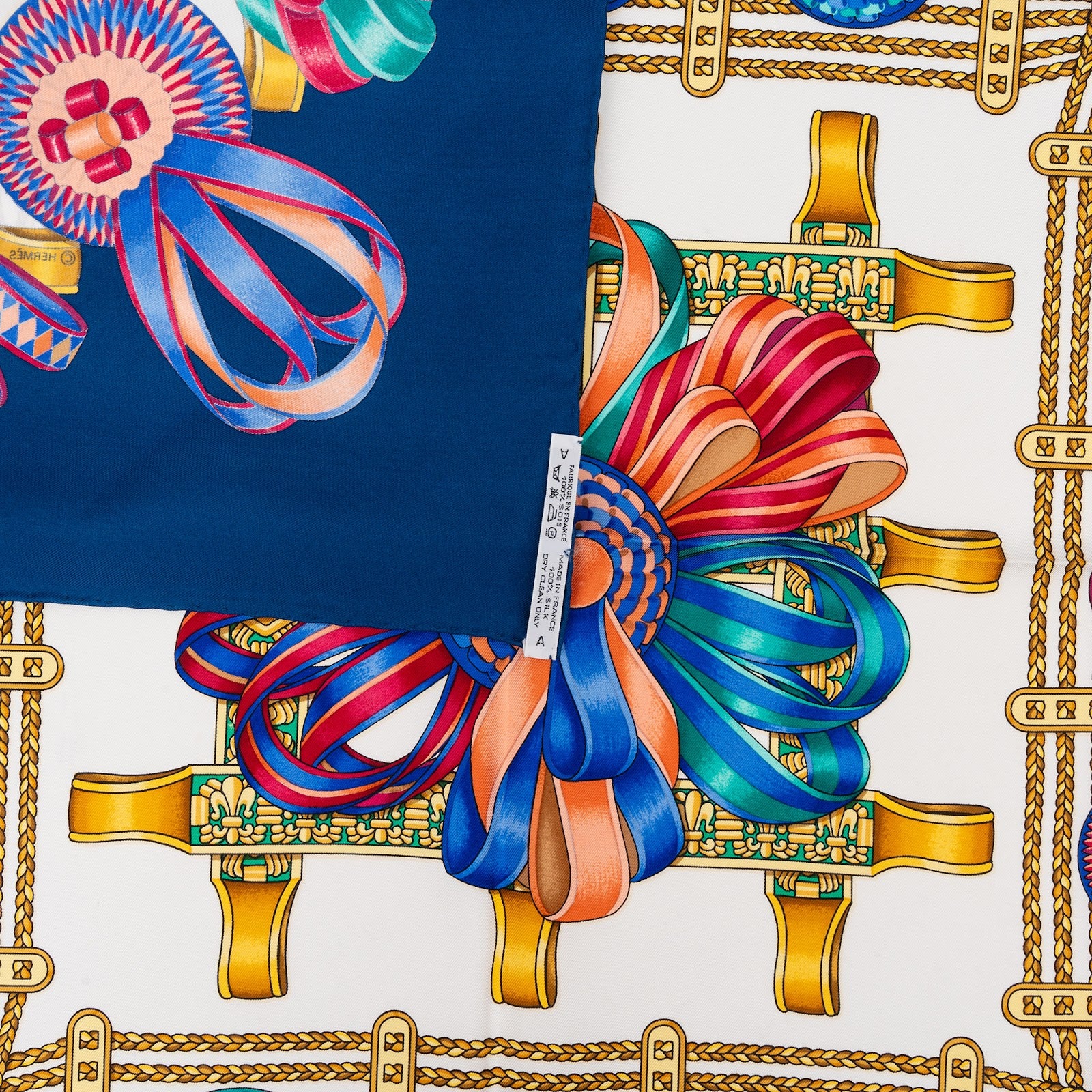 Hermès Les Rubans du Cheval Silk 90 Tuch