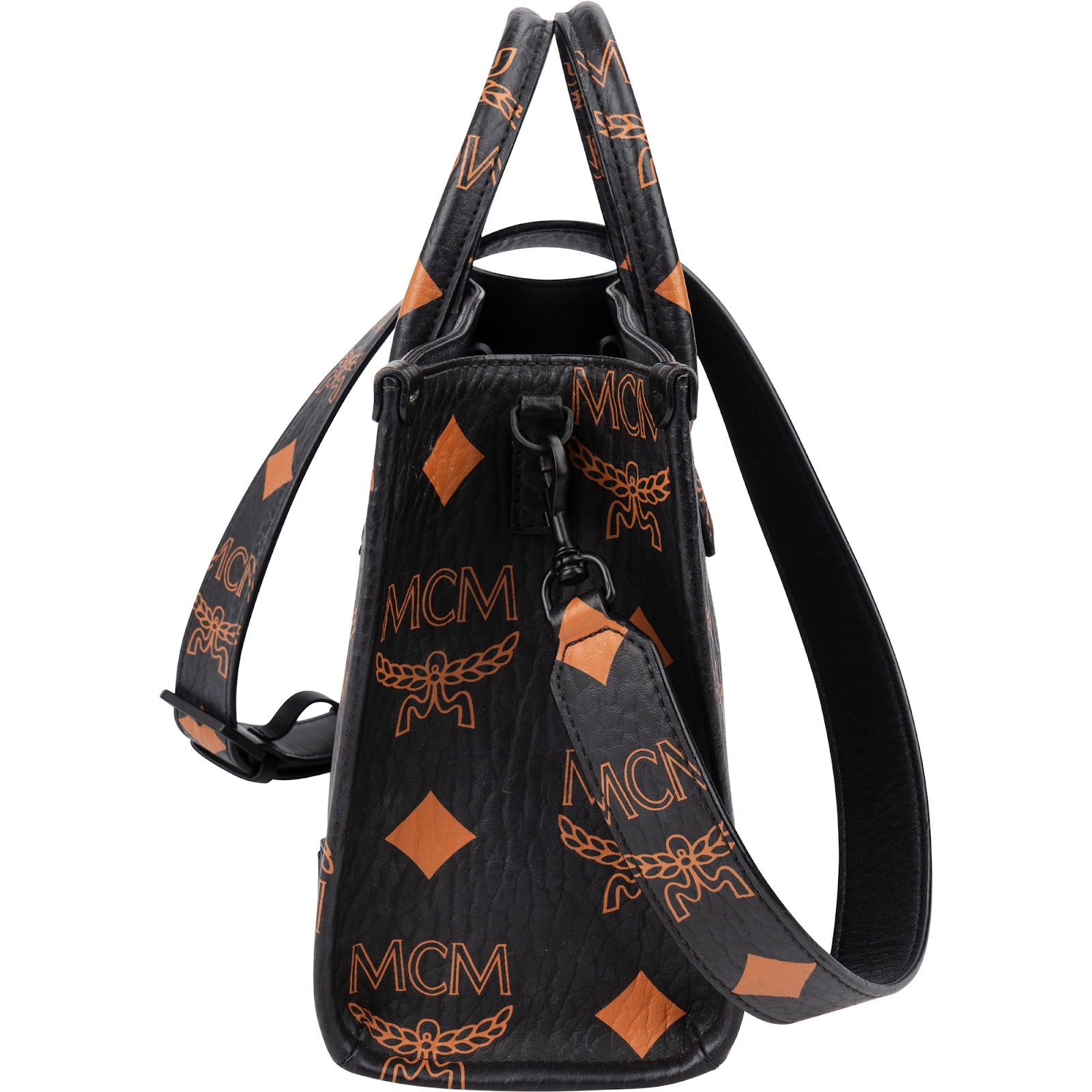 MCM Monogram Aren Mini Tote in Visetos Handbag