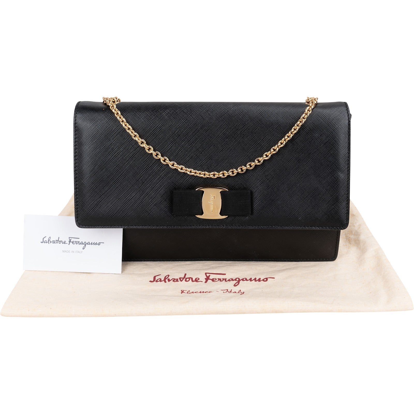 Salvatore Ferragamo - Vara Bow Flap Crossbody Bag