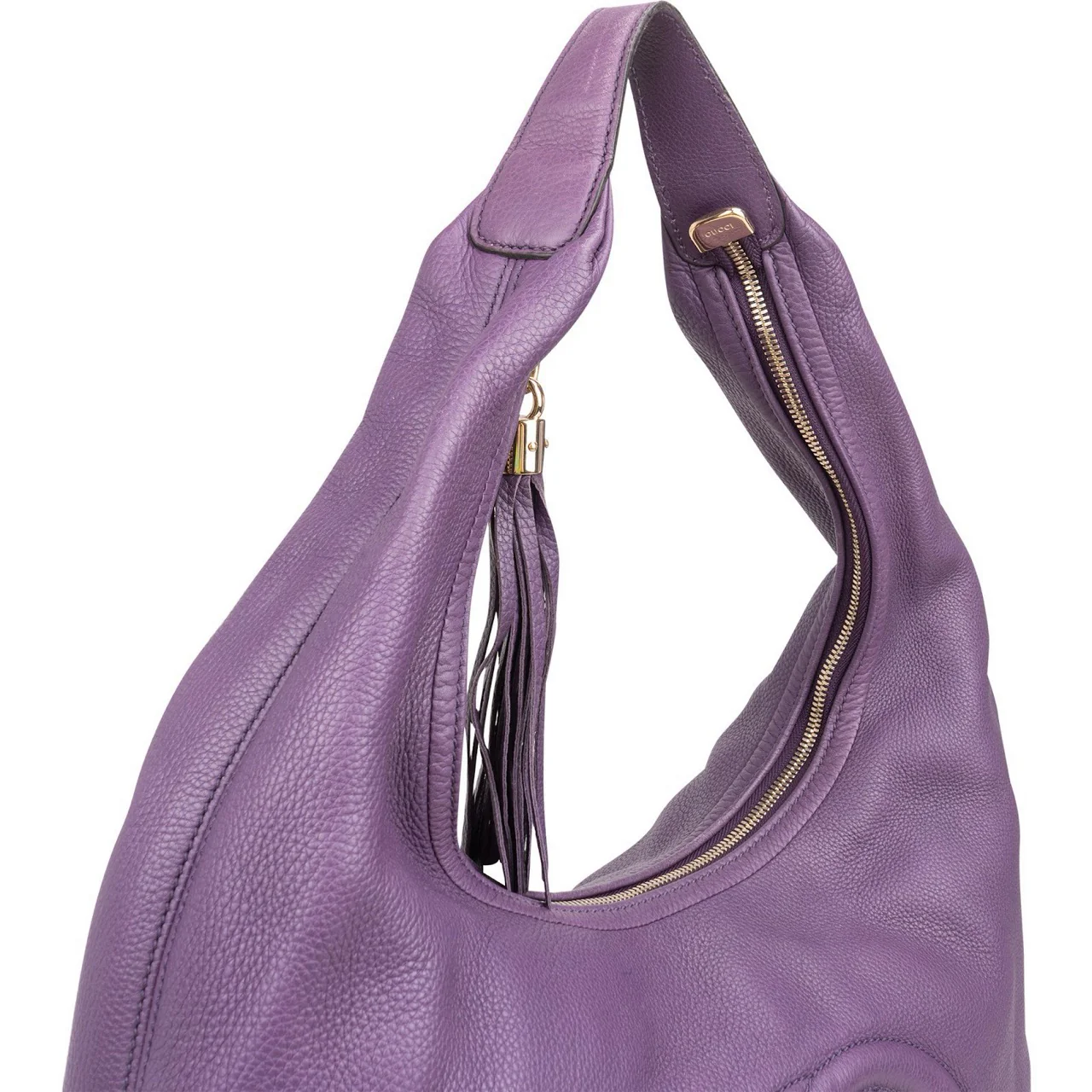 Gucci Pebbled Leather GG Large Soho Hobo Shoulder Bag
