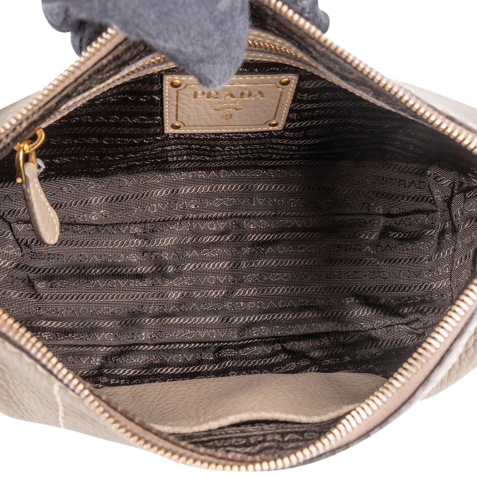 Prada Vitello Daino Hobo Handbag