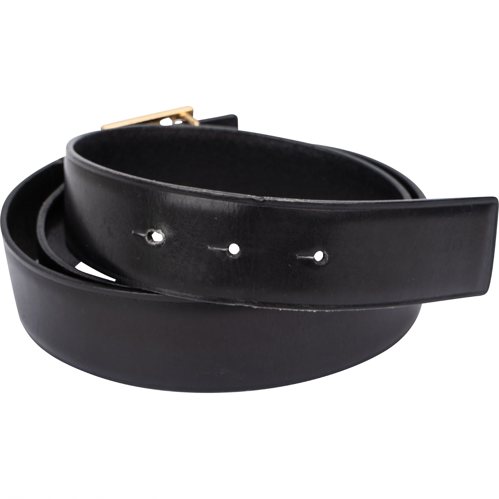 Loewe Black Leather Anagram Buckle Belt (95)