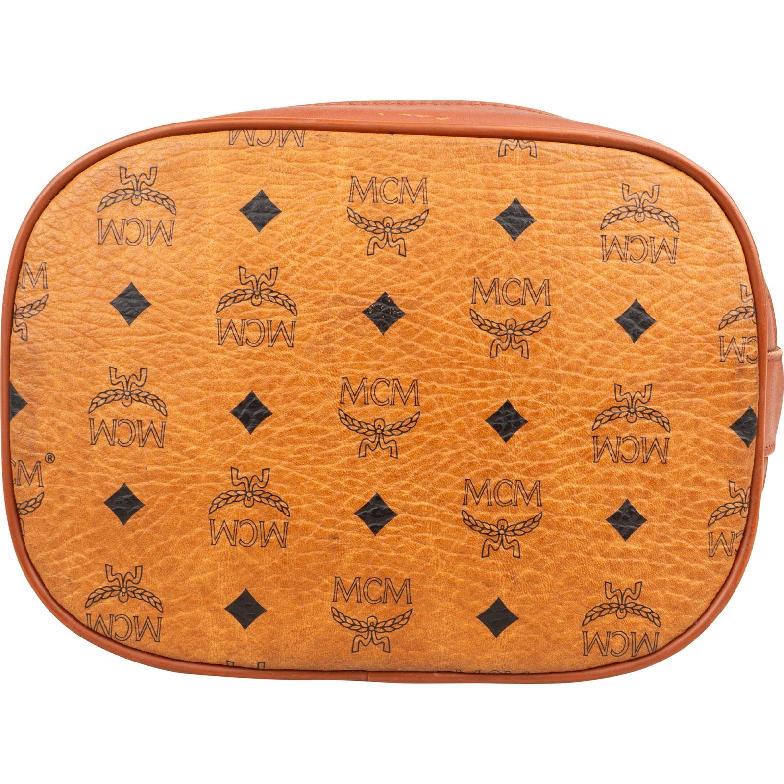Czapka typu bucket MCM z monogramem Visetos i sznurkiem