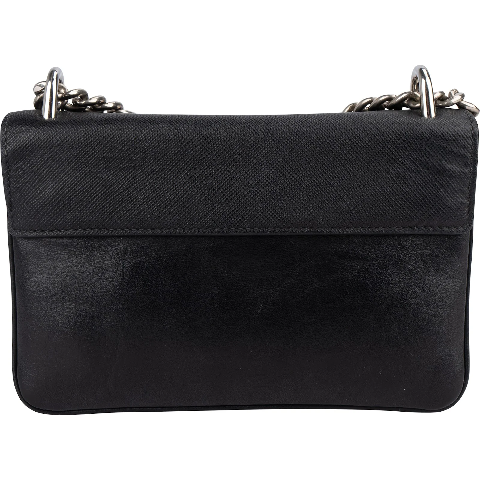 Prada Saffiano Leather Wallet on Chain Crossbody Bag