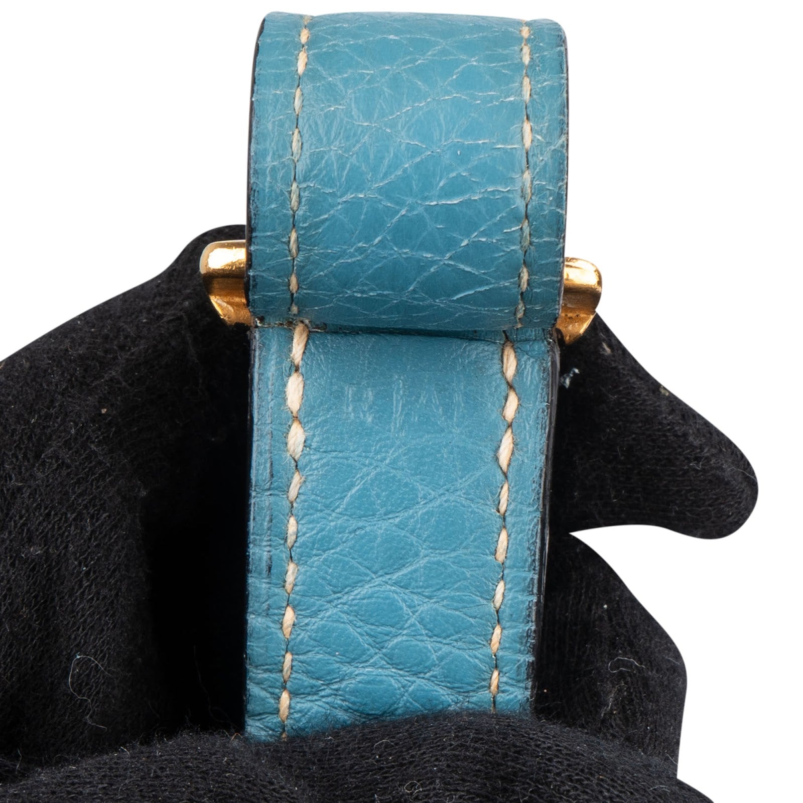 Hermès Blue Jean Togo Leather Market Bucket Shoulder Bag