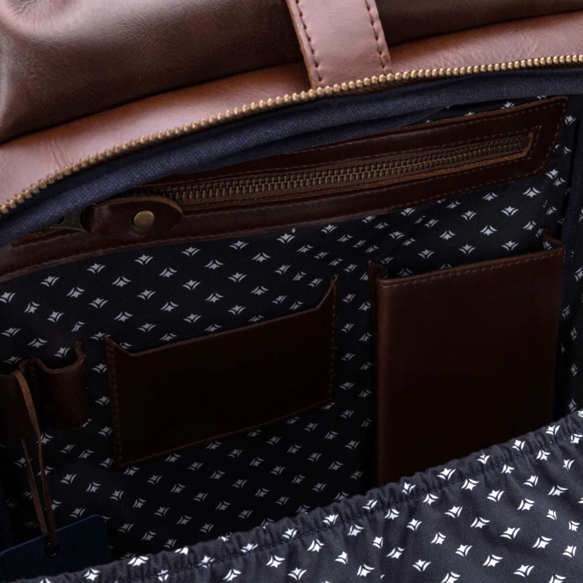 Rolltop Norman - BROWN/Dots