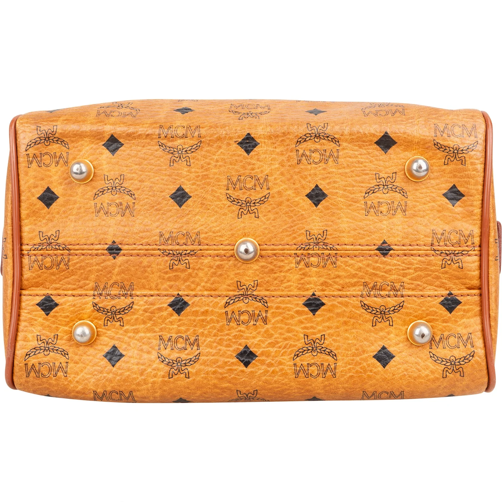 MCM Monogram Visetos Boston Bag