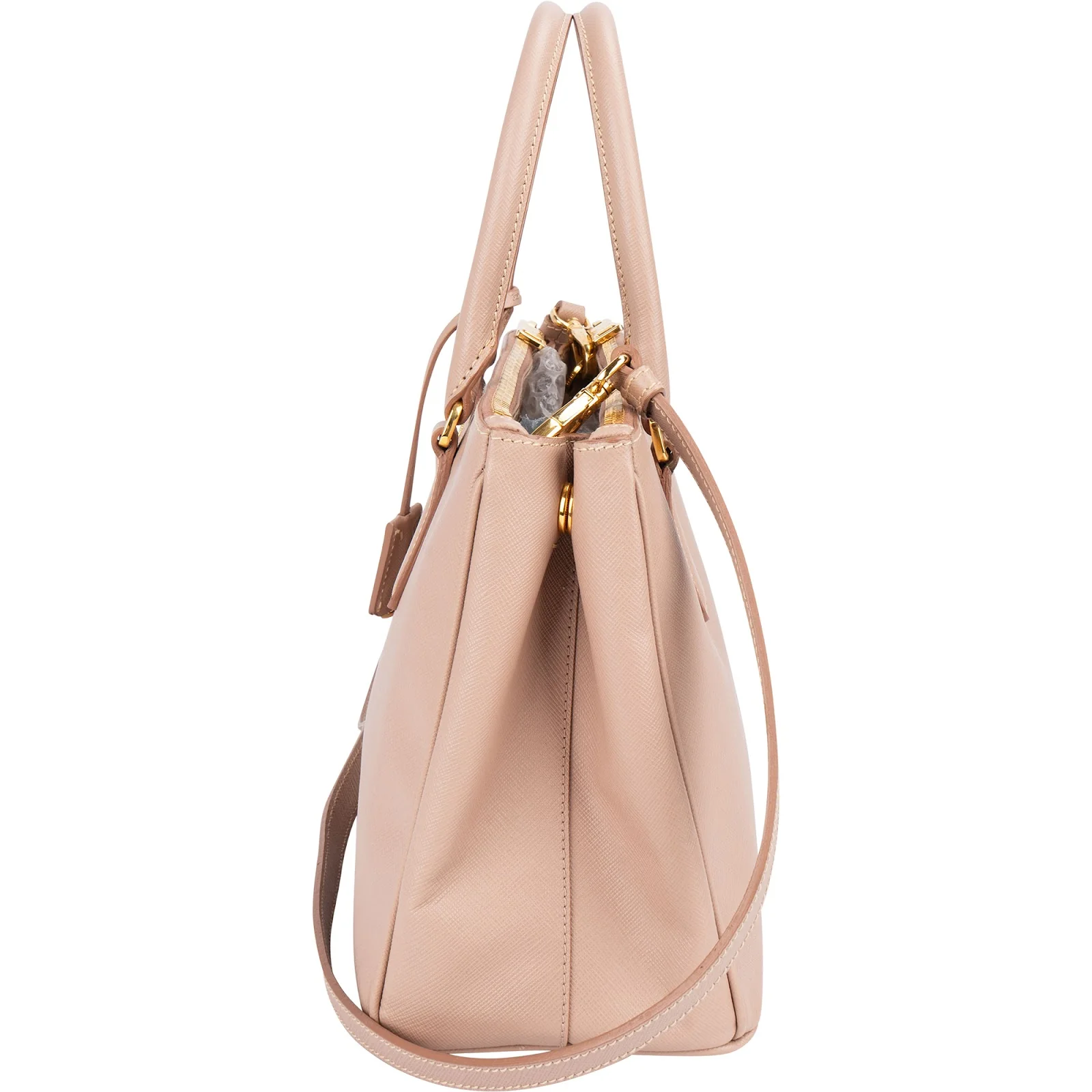 Prada Saffiano Vernice Galleria Handbag