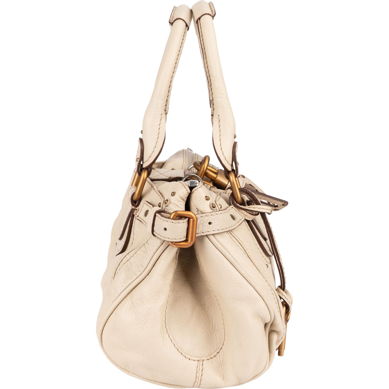 Chloé Studded Leather Paddington Satchel Handbag