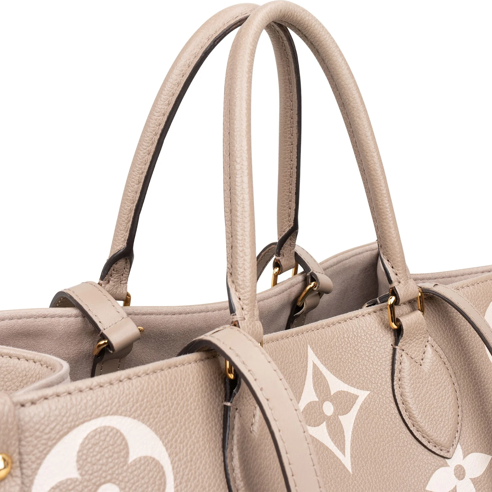 Louis Vuitton Leather Monogram Giant OnTheGo MM Handbag